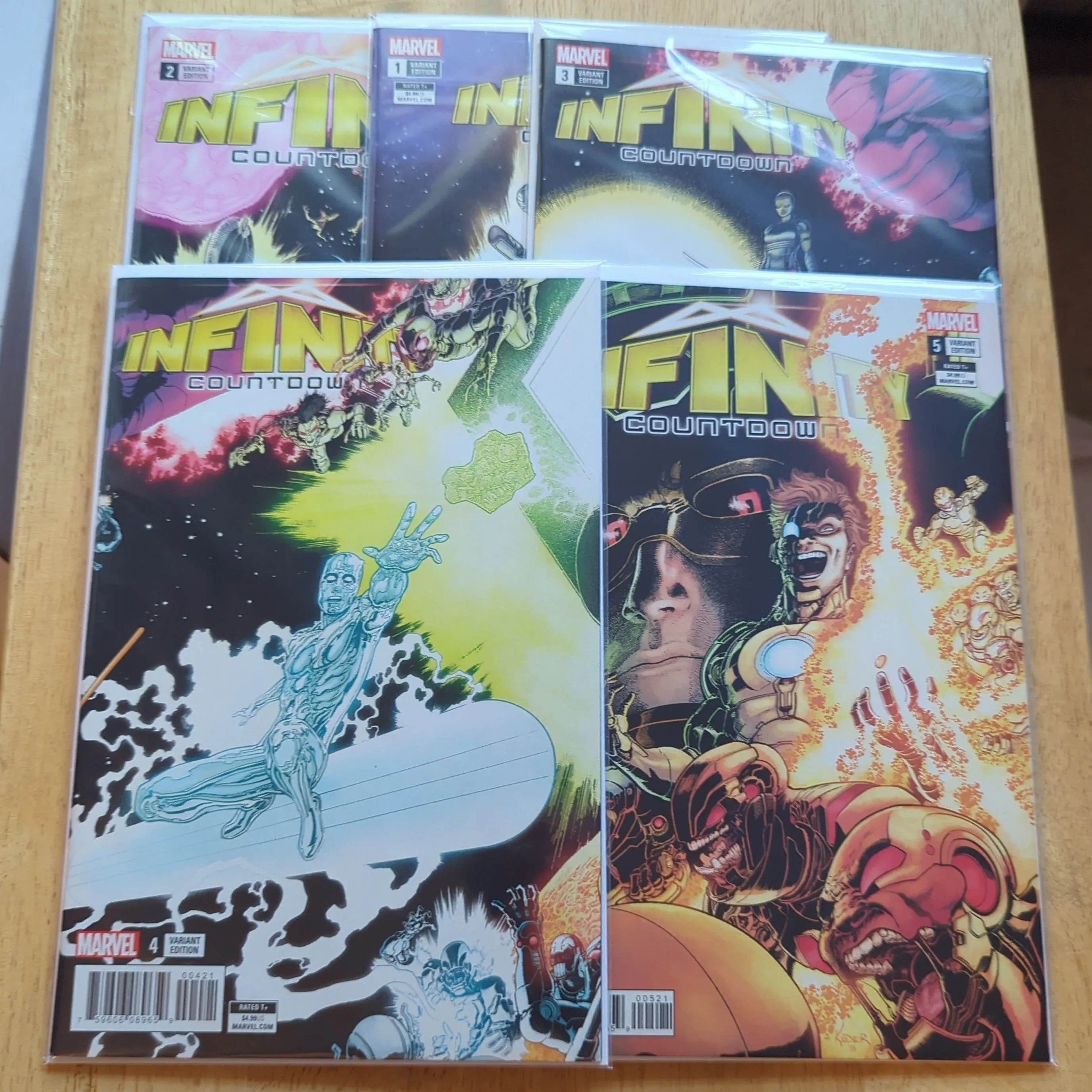 Product image for Infinity Countdown 1-5 ALL KUDER VARIANT CONNECTING COVERS.