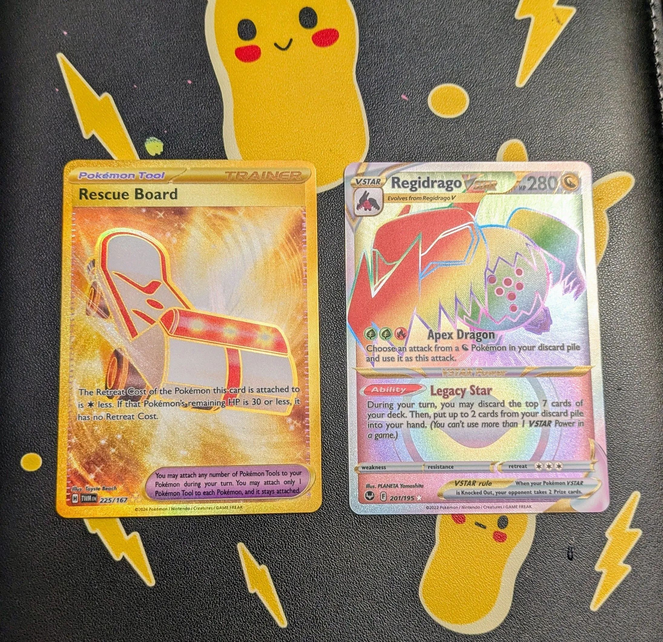 Product image for Pokemon - Regidrago Vstar #201 & Rescue Board #225