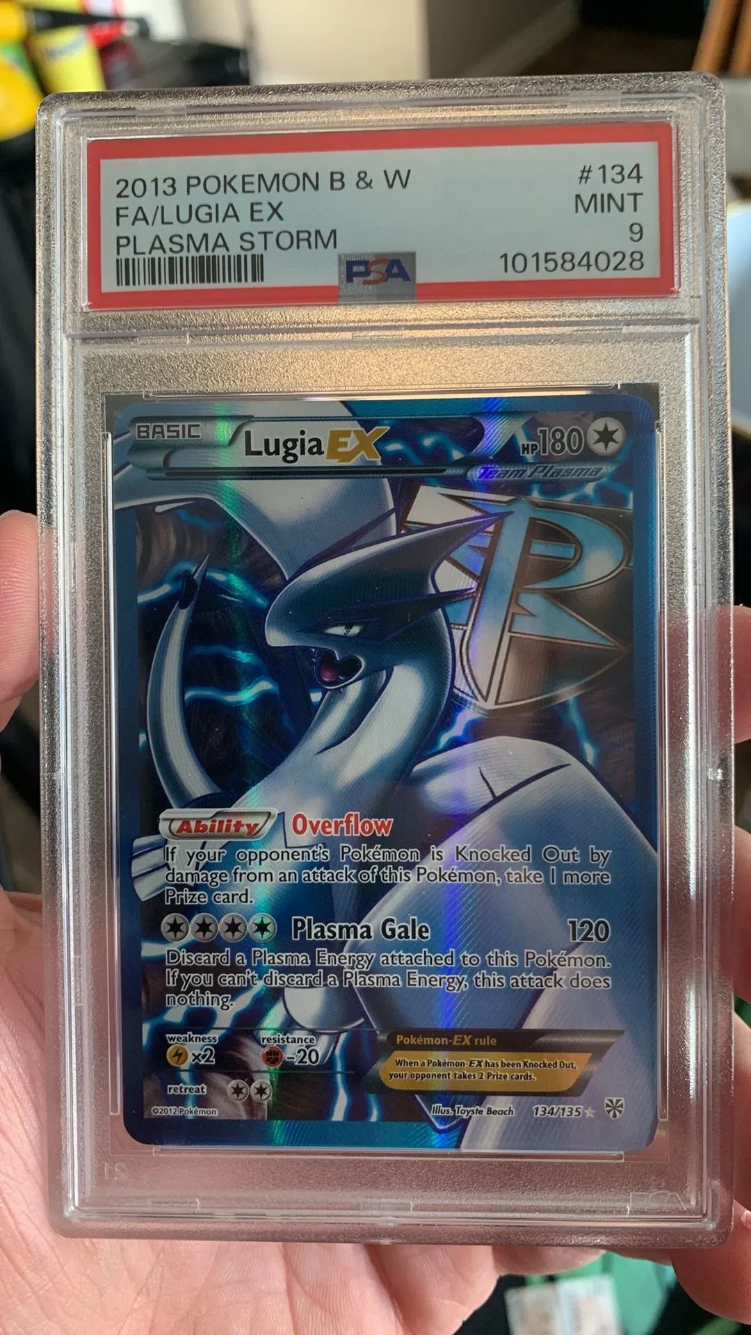 Product image for Lugia ex Plasma Storm PSA 9