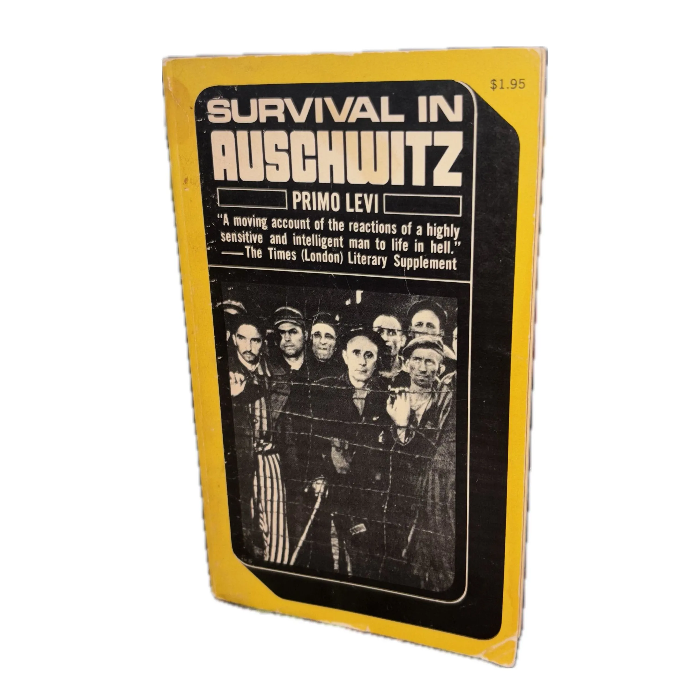 Product image for Survival in Auschwitz by Primo Levi 1969 1st Books Edition 8th Printing