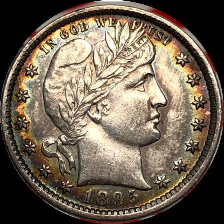 Product image for 1895 Barber quarter bu amazing details