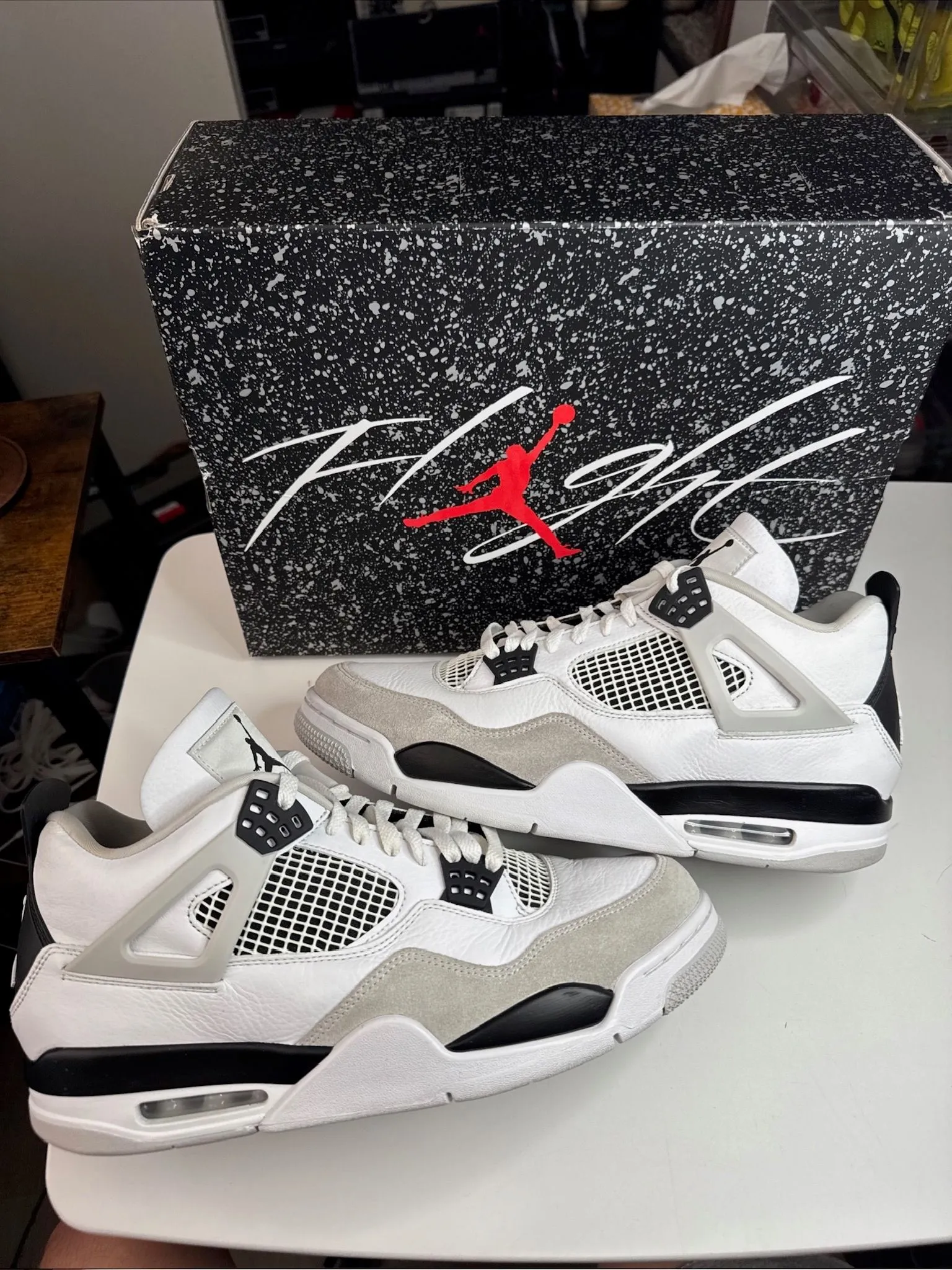 Product image for JORDAN 4 MILITARY BLACK SIZE 12