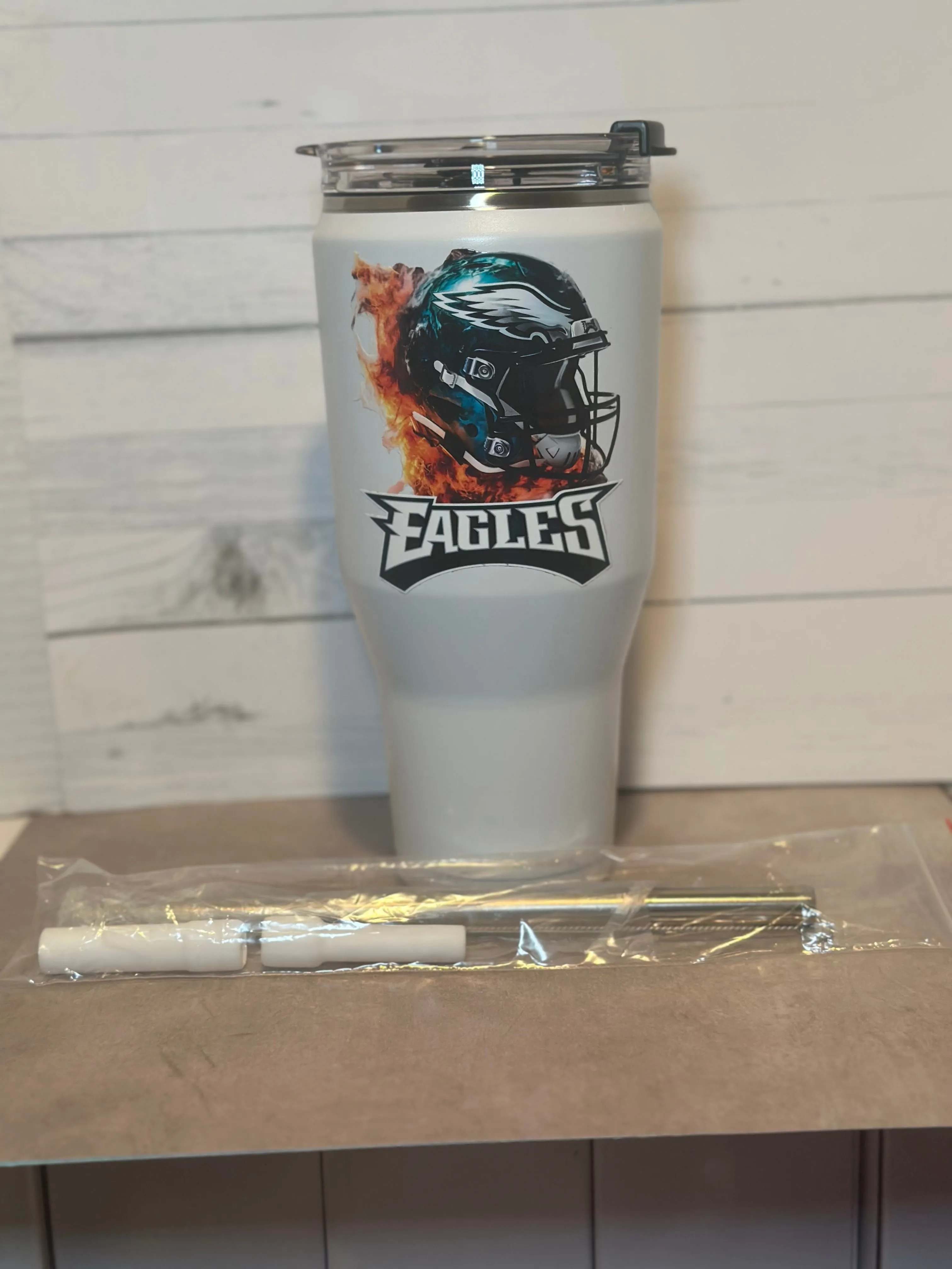 Product image for 40oz spill proof Eagle tumbler cup