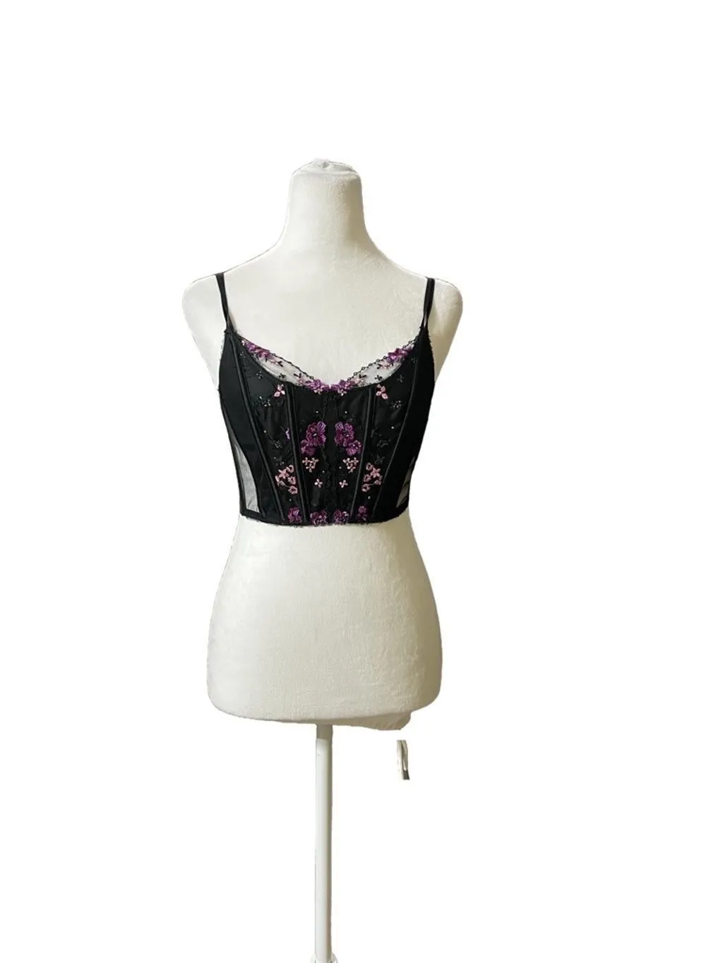 Product image for Women's Victoria's Secret Black Corset XS Purple
