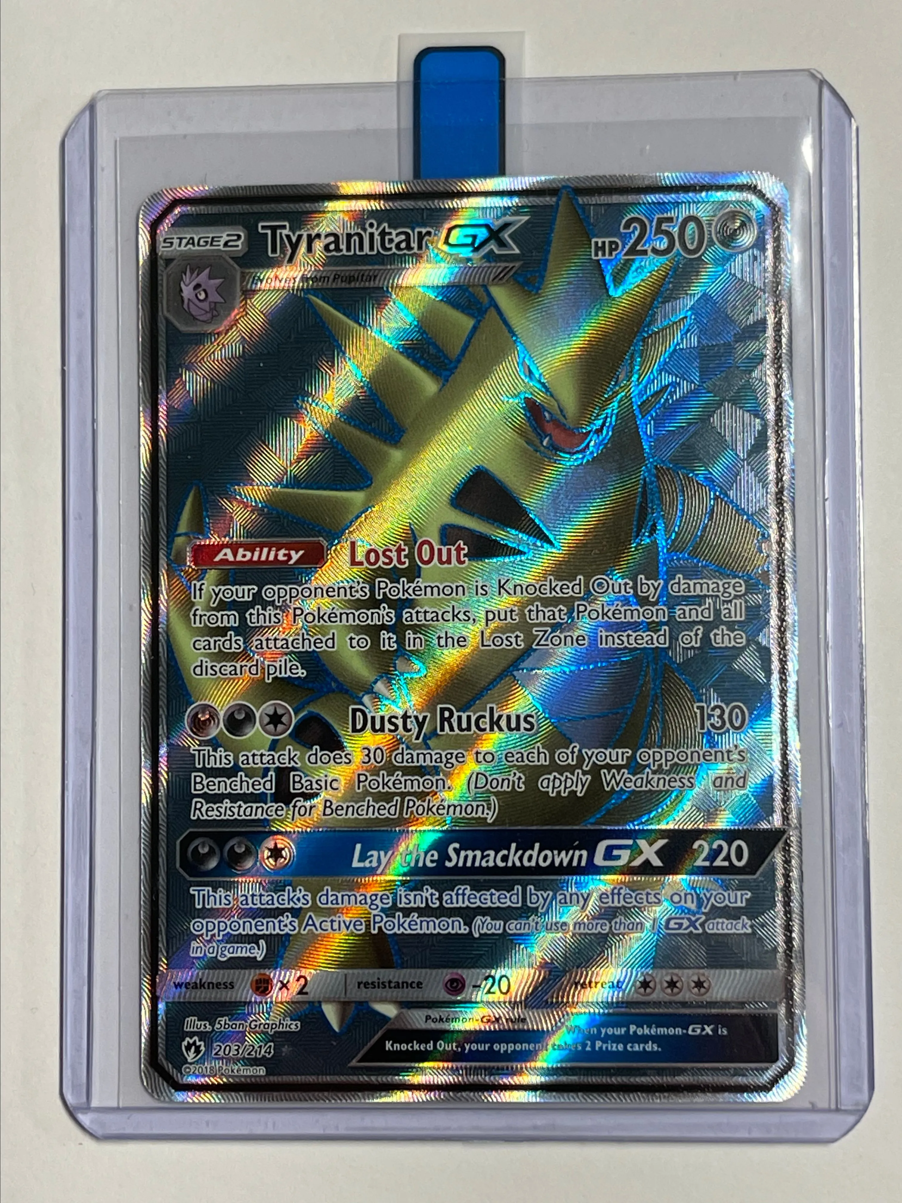 Pokmon Tyranitar Gx Stage 2 203/214 Full Art Ultra Rare Sun and Moon Lost  Thunder Mint/Near Mint  Whatnot: Shop, Sell, Connect