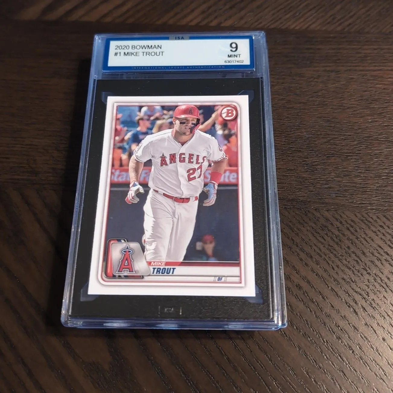 Product image for Mike Trout 2020 Bowman ISA 9