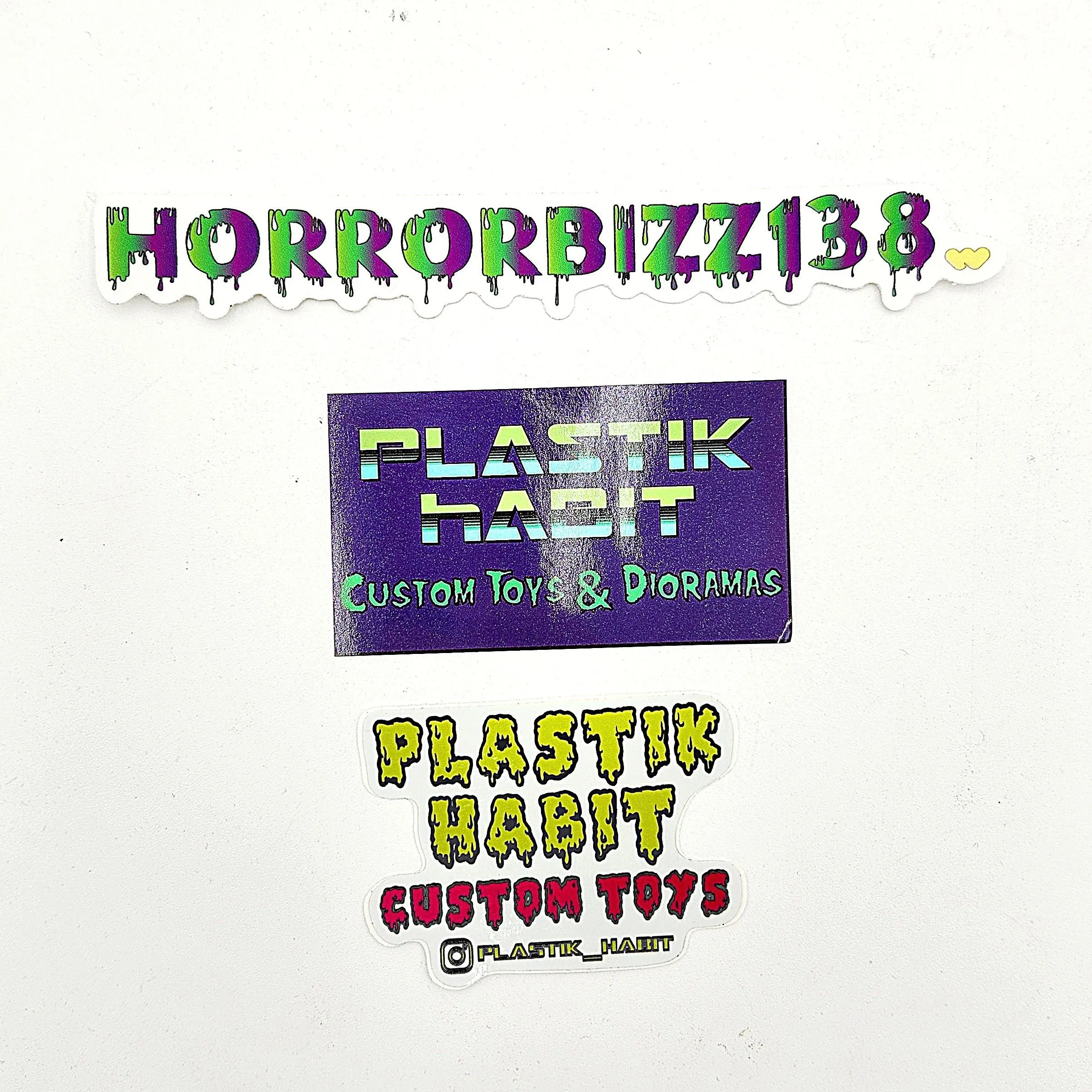Product image for HORRORBIZZ138 & PLASTIK HABIT SUPPORT STICKER PACK