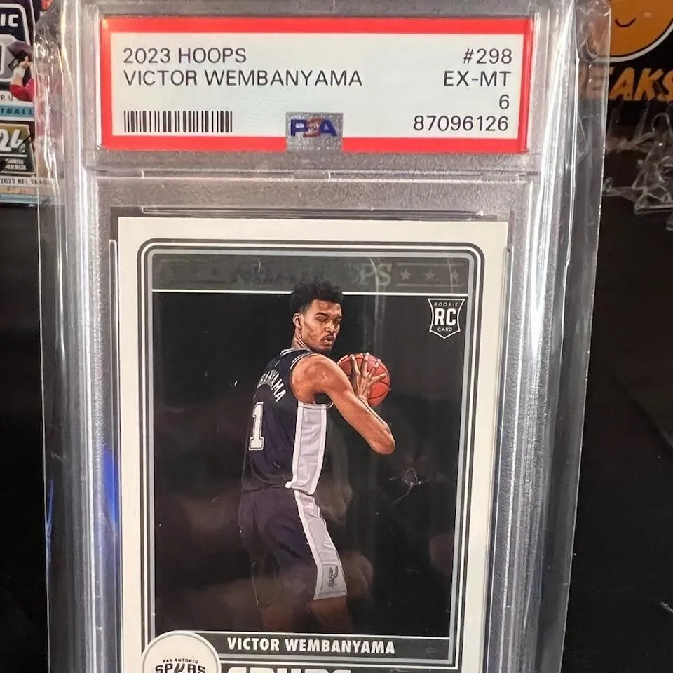 Product image for 2023 Panini Nba Hoops Victor Wembanyama 298  PSA EX-MT 6