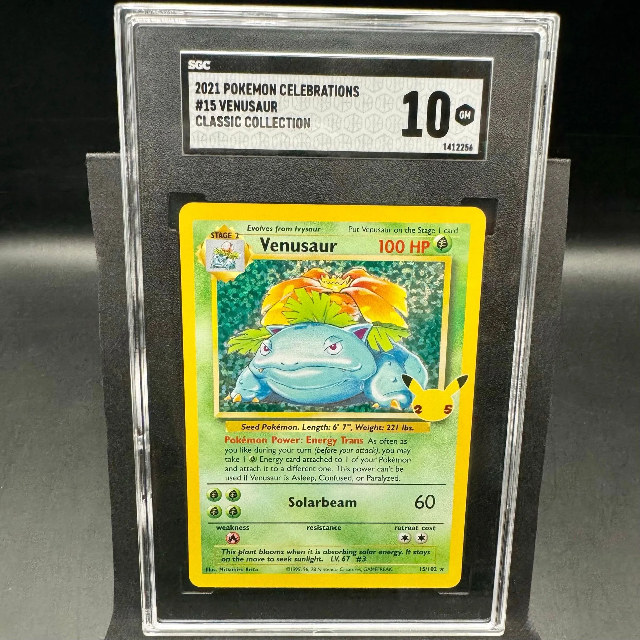Venusaur #15 [Classic Collection] Pokmon TCG Graded Card ENG SGC 10 GM  2021 SWSH Celbrtns Holo Rare  Whatnot: Shop, Sell, Connect