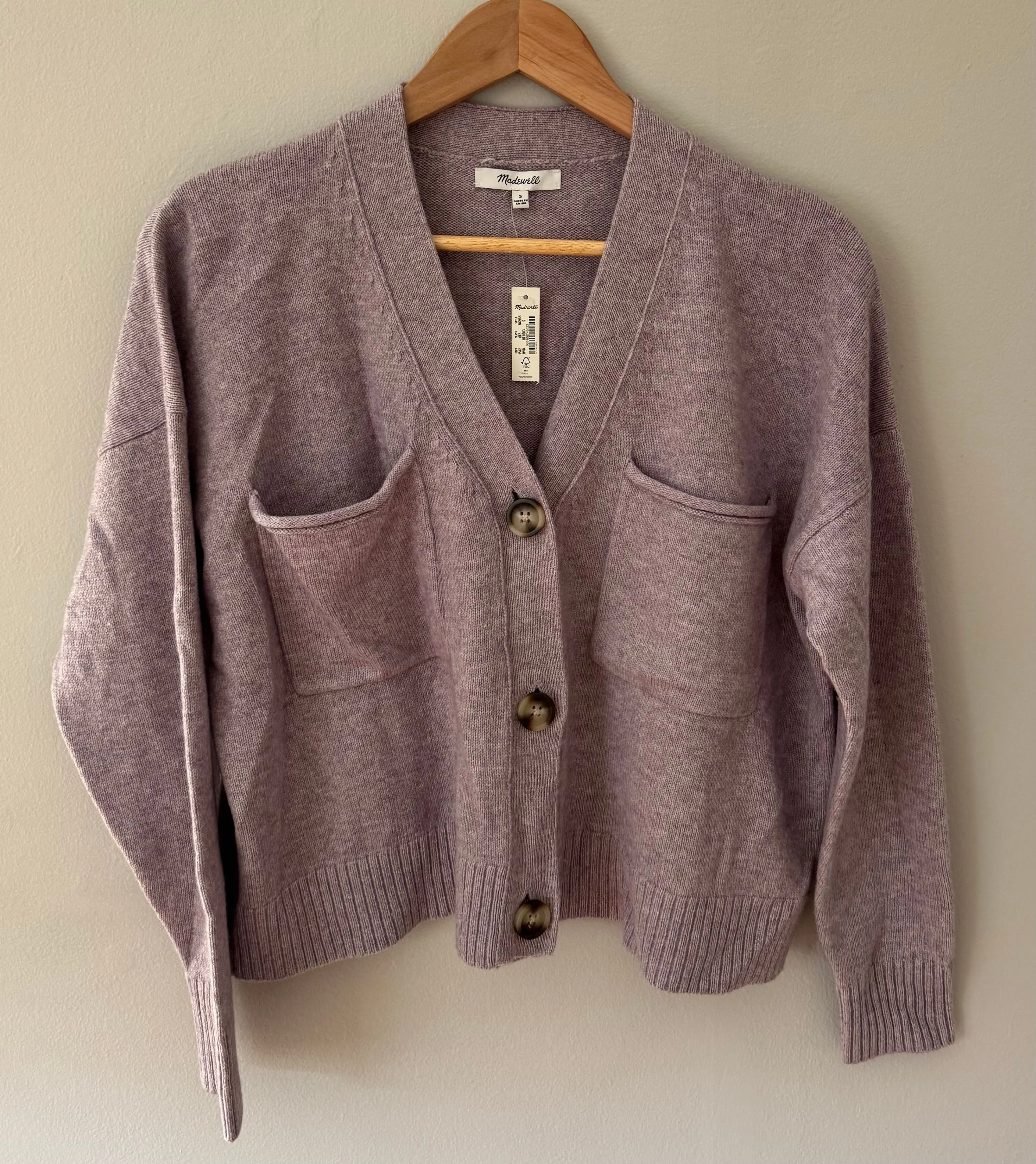 Product image for Madewell - Purple Button Down Cardigan NWT Size Small