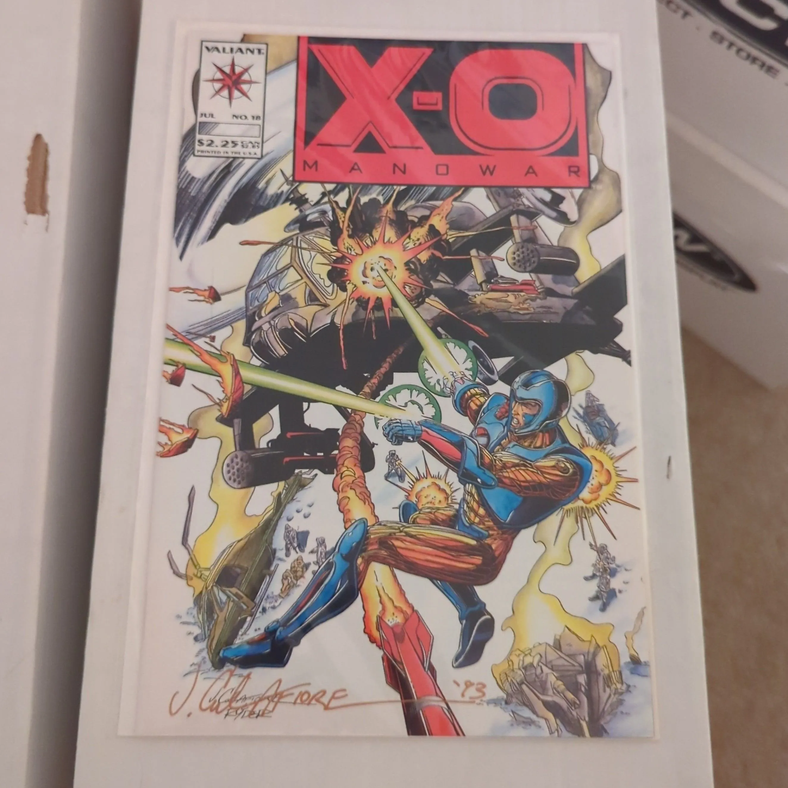 Product image for X-O MANOWAR #18 Signed by Artist JIM CALAFIORE