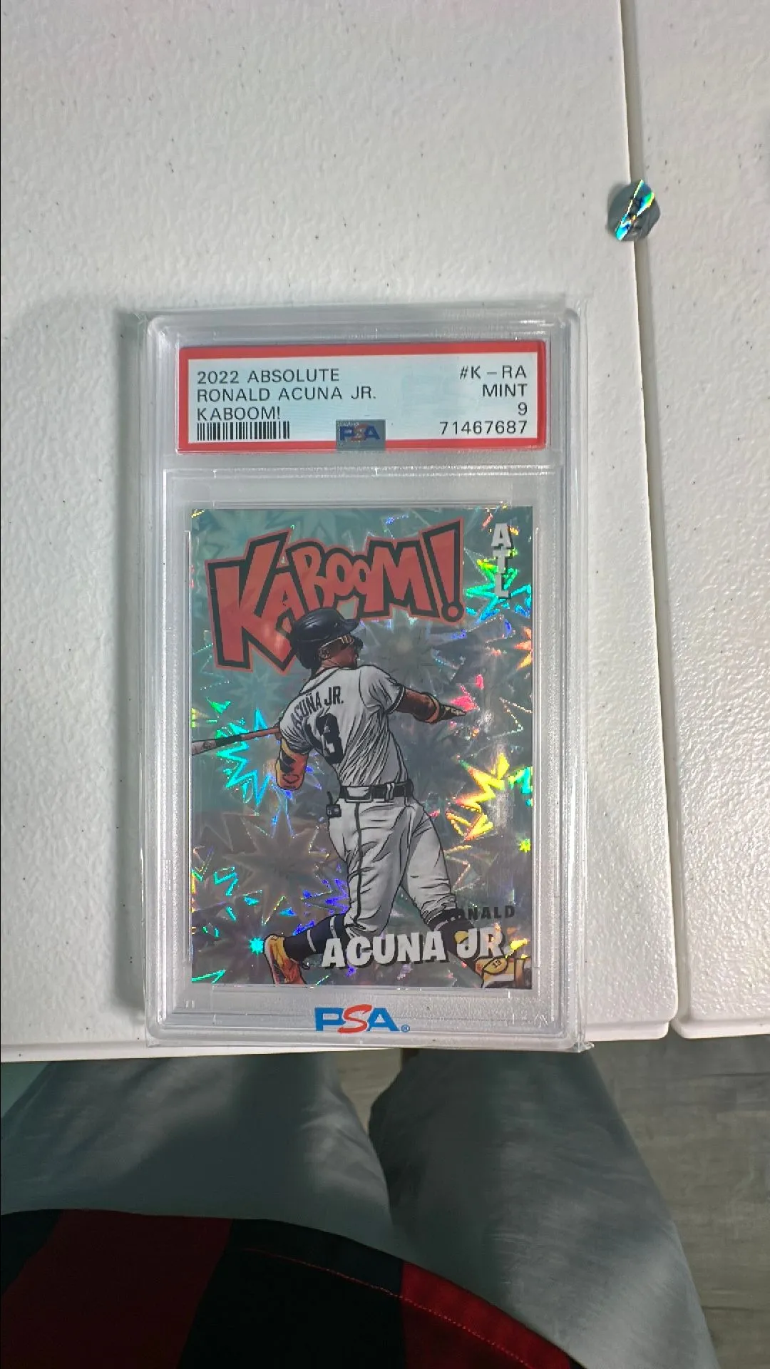 Product image for 2022 Absolute Ronald Acuna JR Kaboom PSA 9