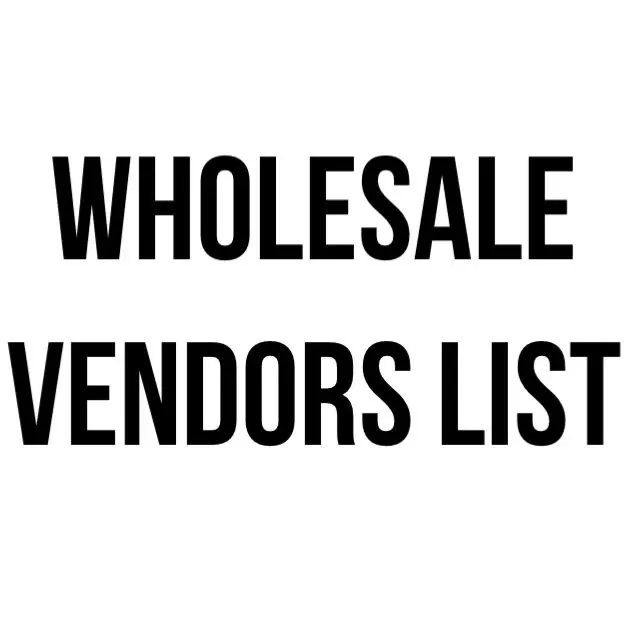 Product image for Supplier List delivered by email/ebook