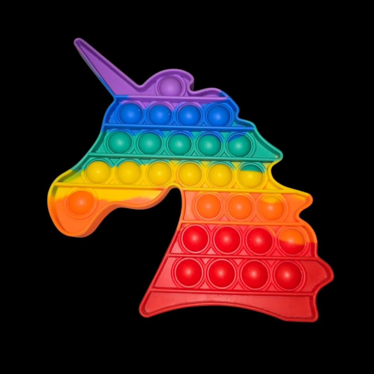 Product image for AU-0163 Rainbow Unicorn Pop It Fidget Sensory Toy 
