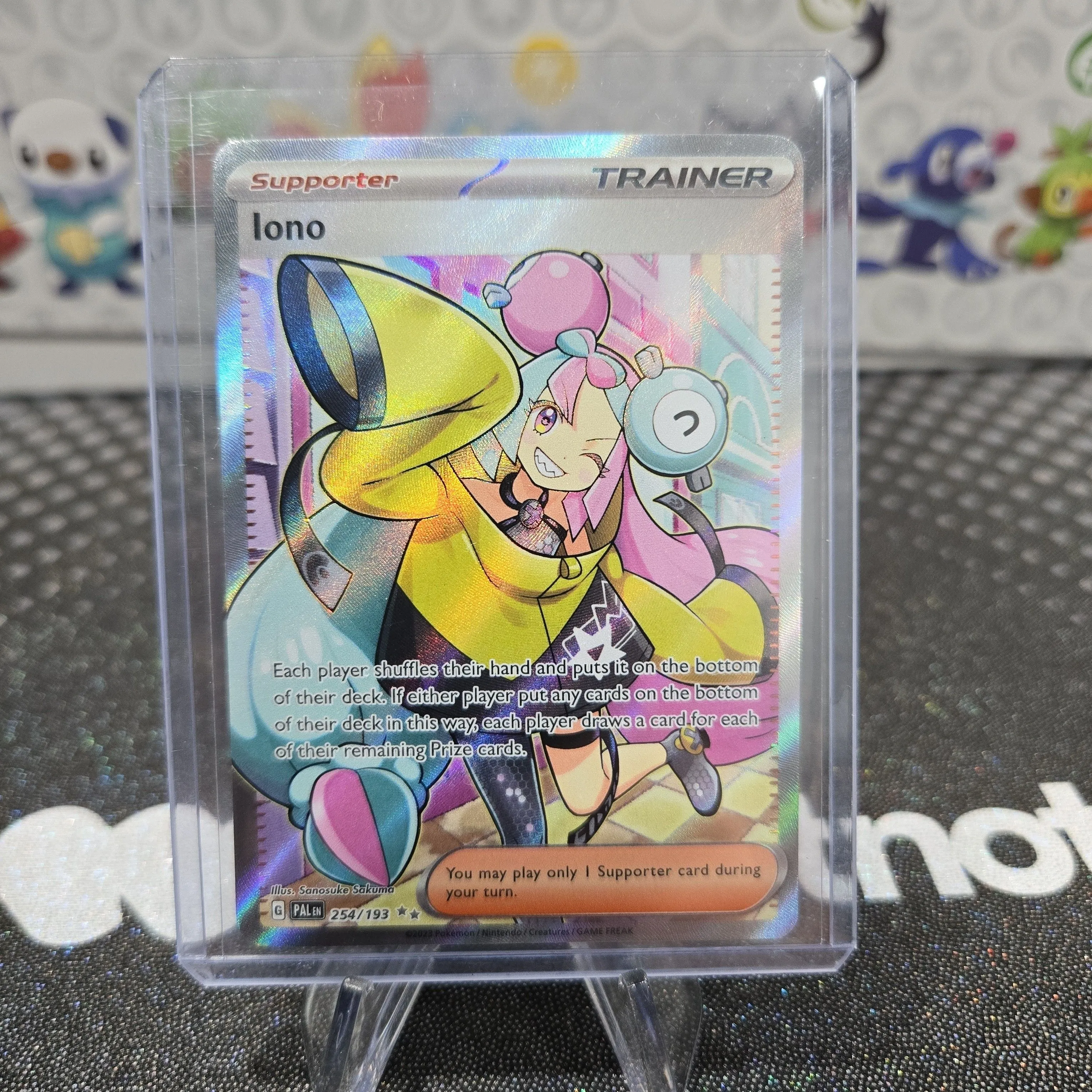 iono pokemon card full art Iono Full Art Promo SVP 124, NM Pokemon Card main image 1