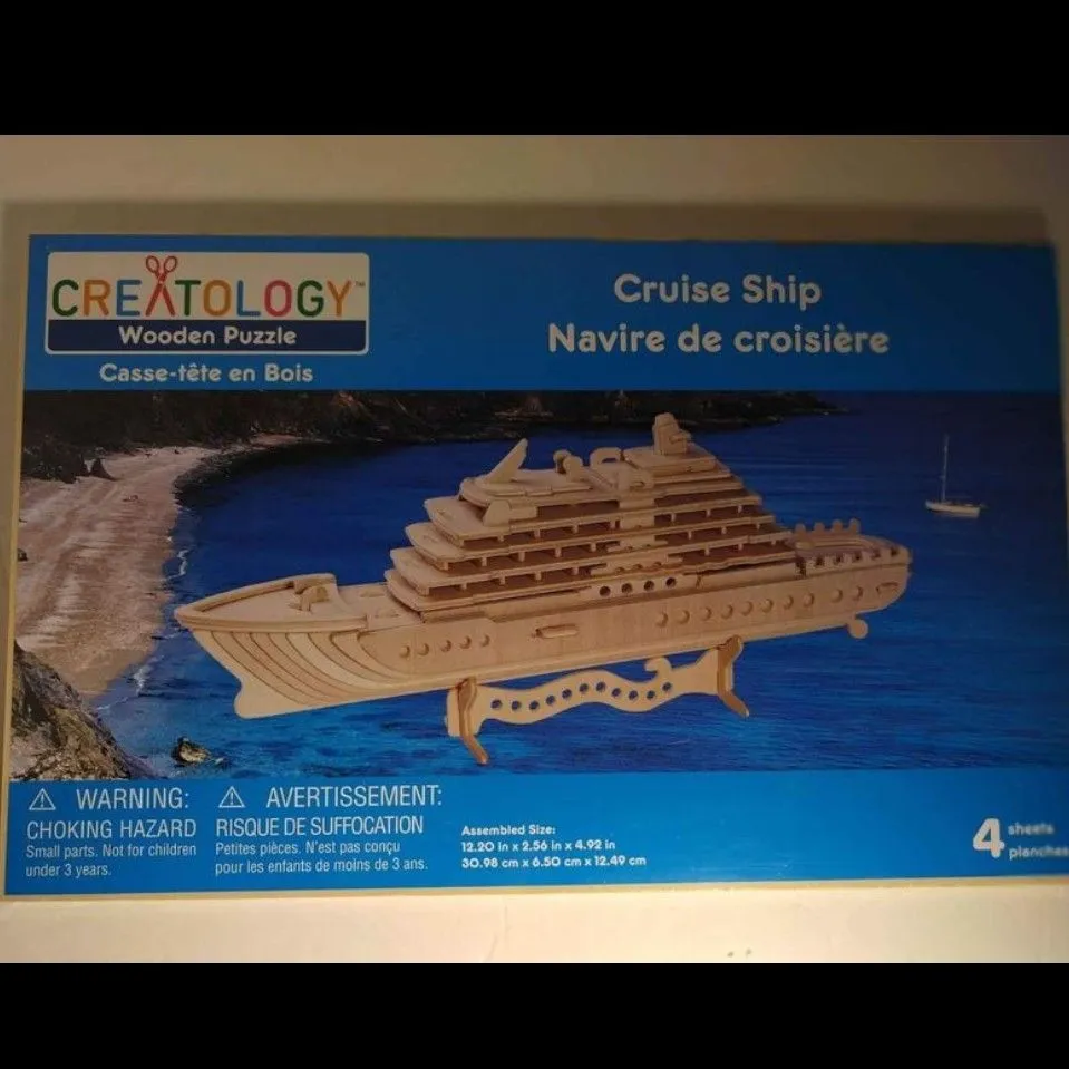 Product image for Creatology Cruise Ship Wooden Puzzle SEALED