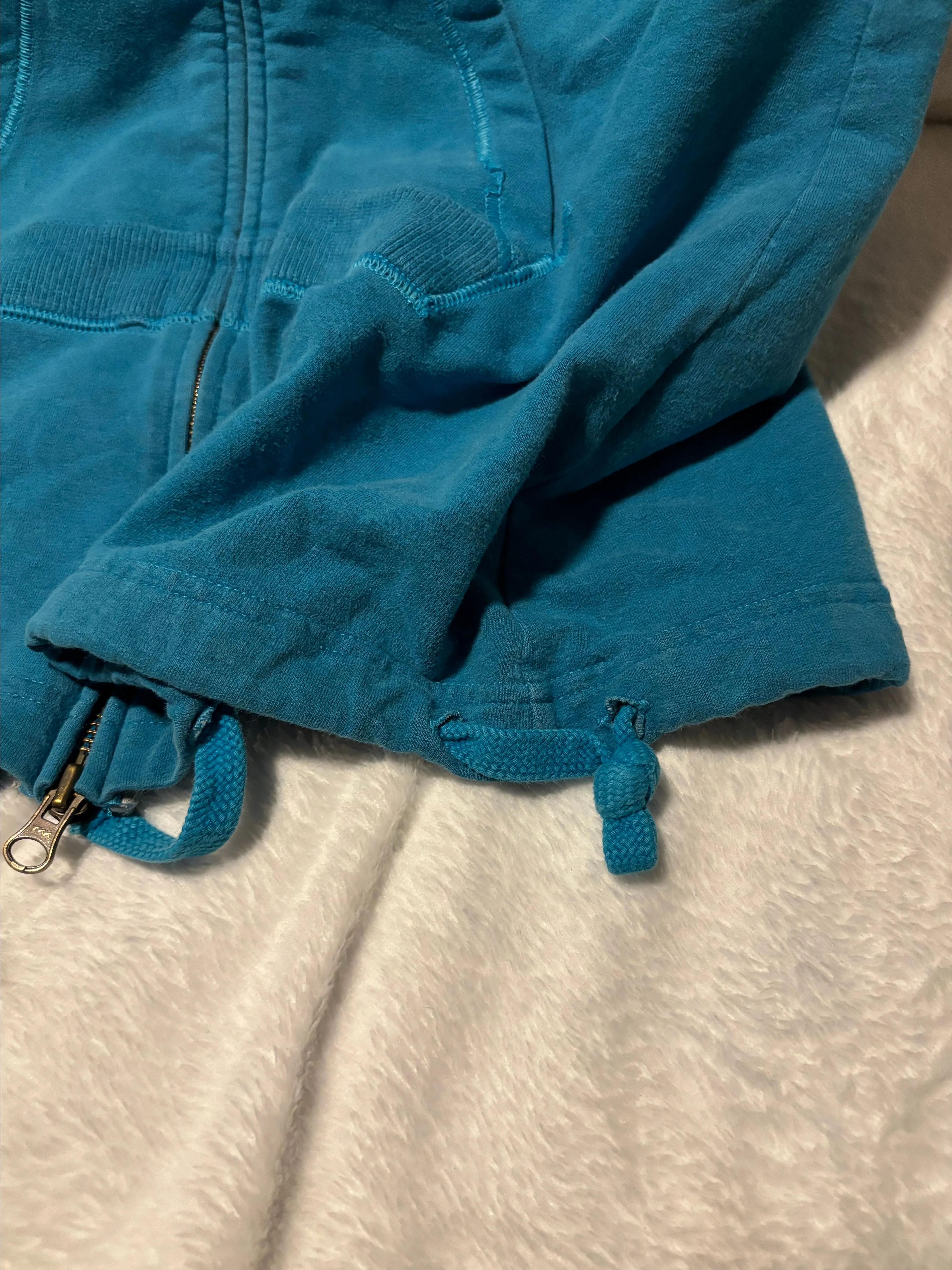 Product image for Nike sleeveless zip up hoodie jacket teal