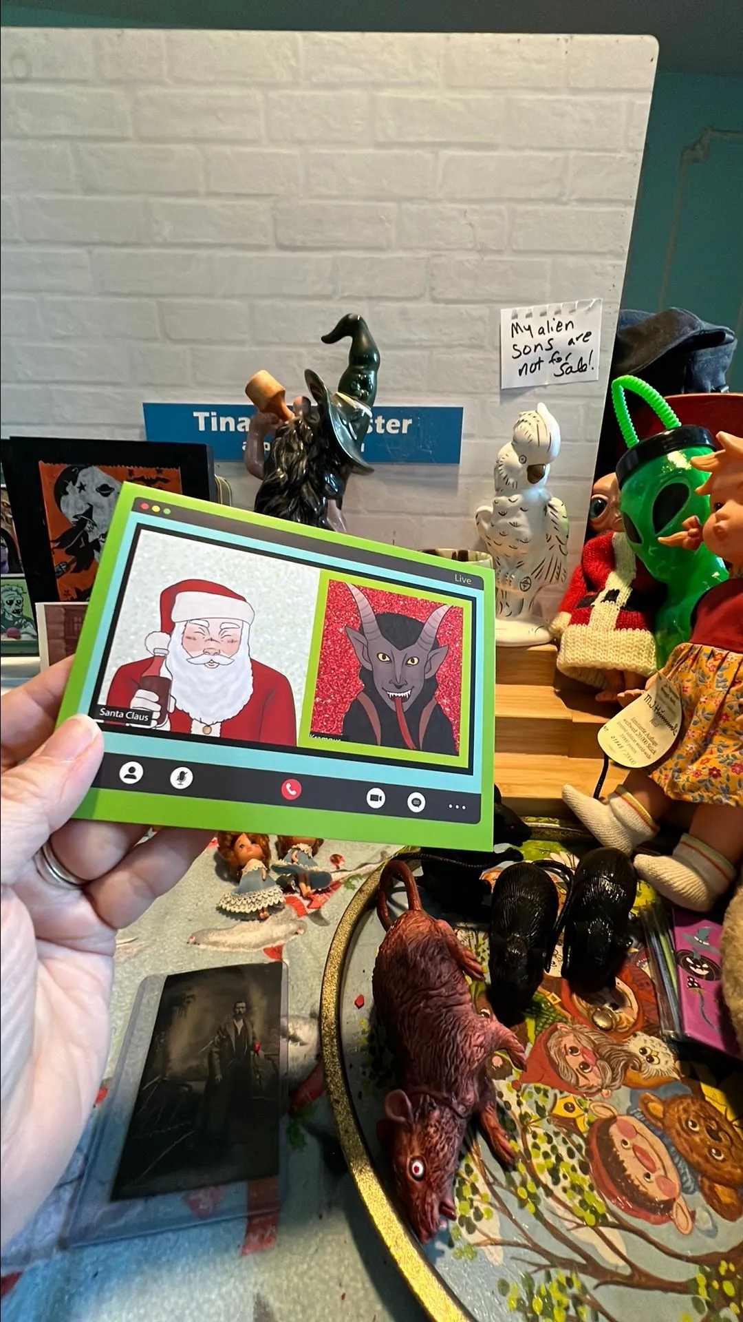 Product image for Ten pack of Krampus zoom cards