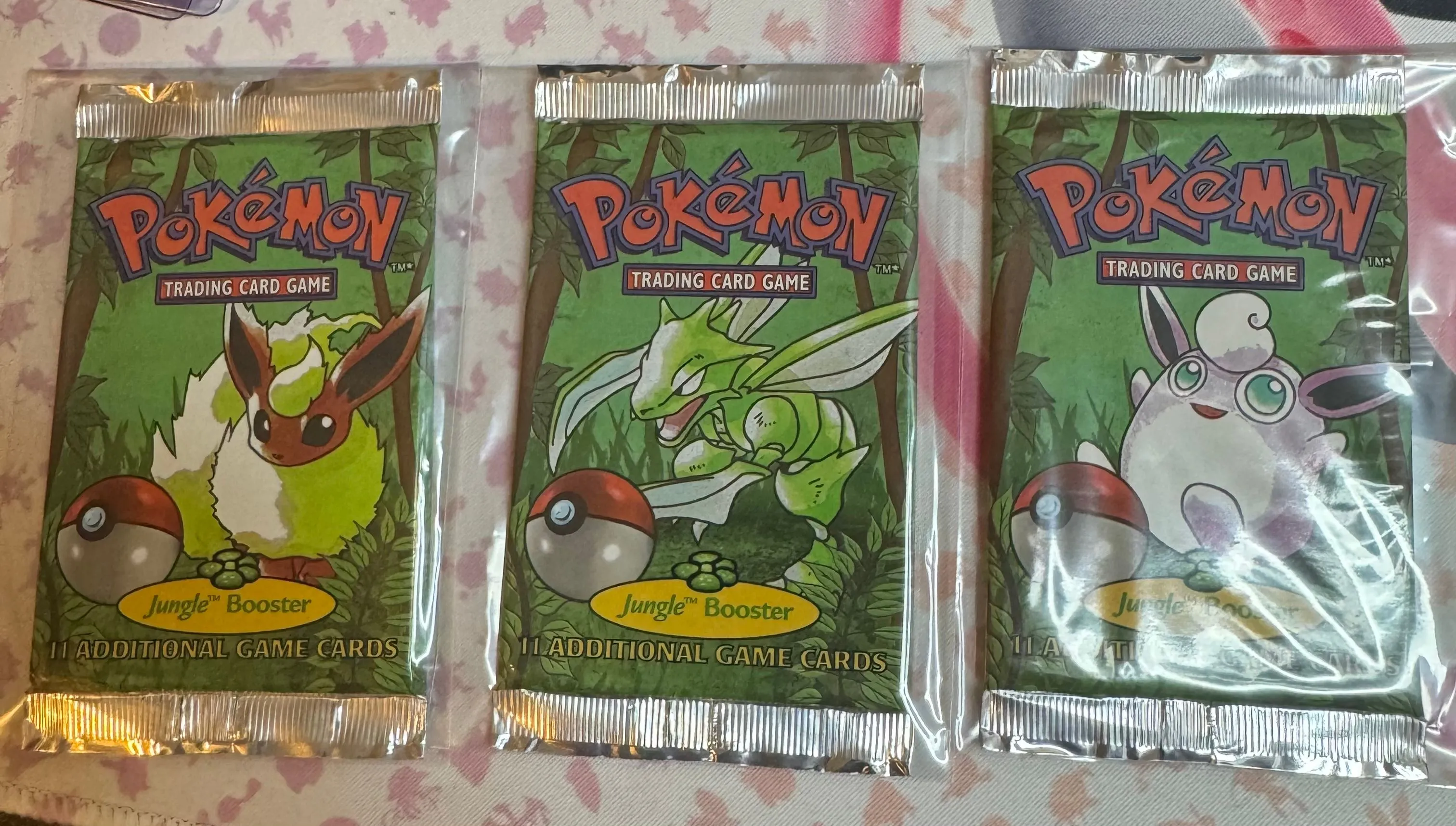 Red Logo Pokemon Jungle booster pack ART set (3 packs)  Whatnot: Shop,  Sell, Connect