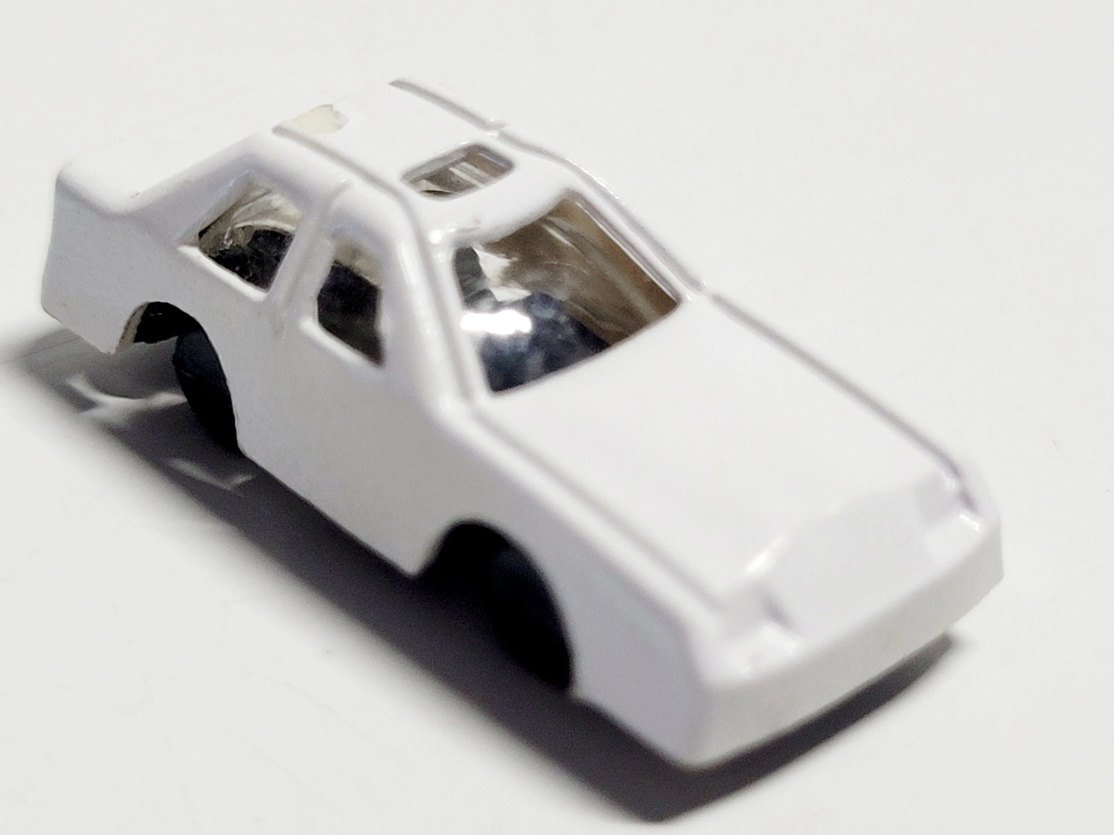 Product image for Unbranded Micro Mini 1.5" Pocket White Sedan Car Plastic Lightweight Portable Miniature. The Unbrand