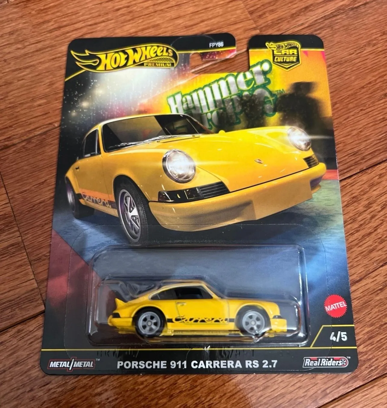 Product image for Hot Wheels Premium Car Culture Hammer Drops Porsche 911 Carrera RS 2.7