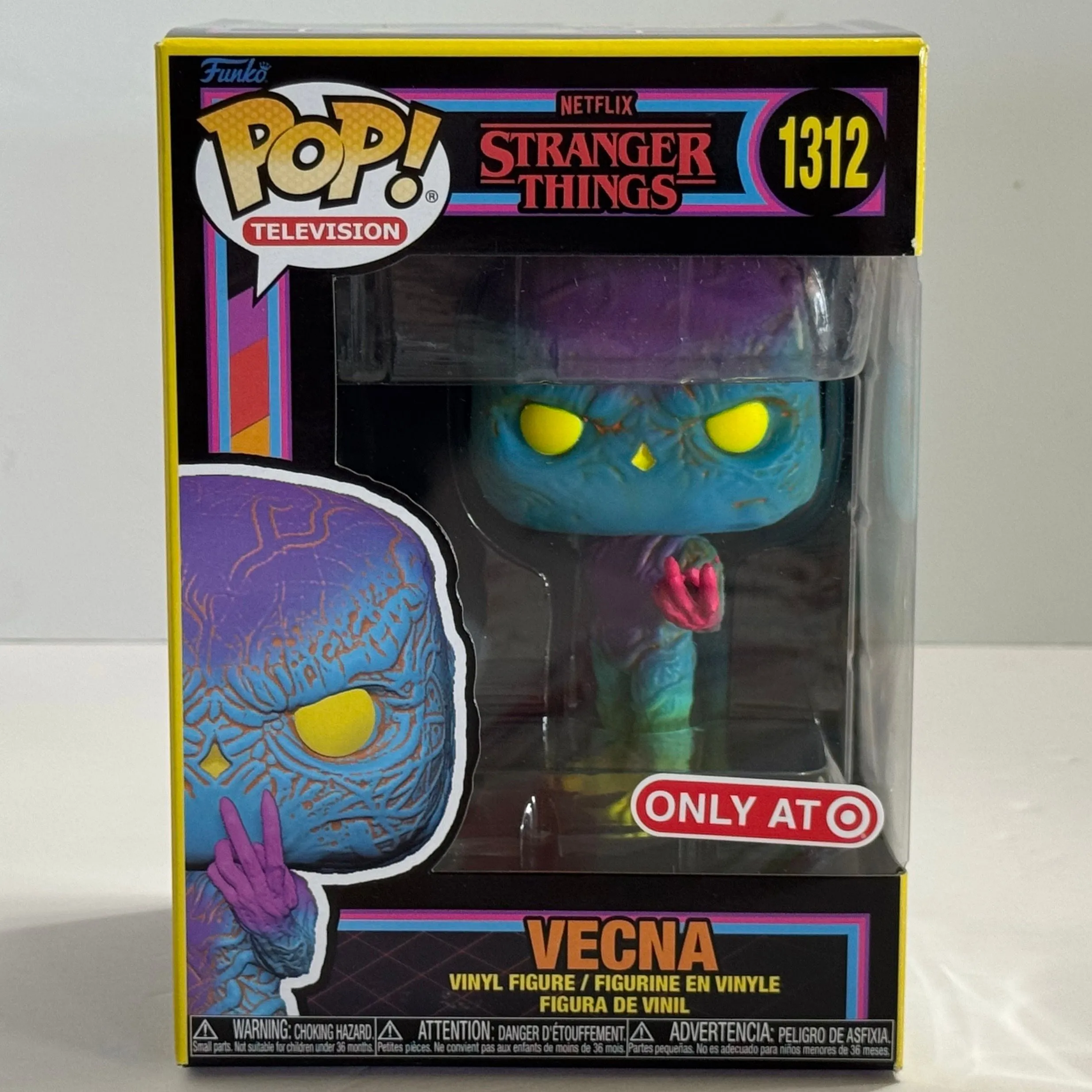Product image for 1312 Vecna Black Light Funko Pop Exclusive Television Stranger Things S4 NIB