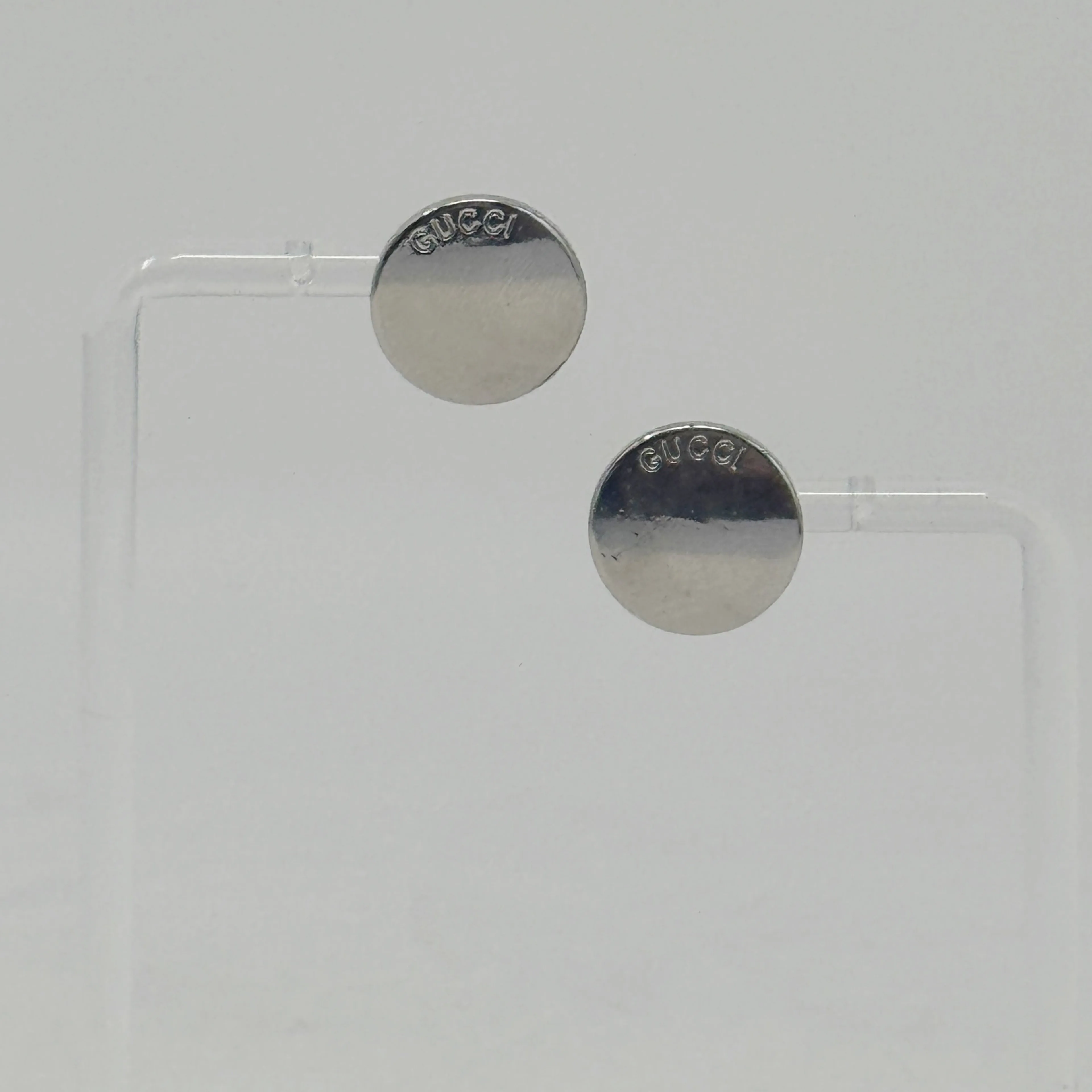 Product image for GUCCI Upcycled Silver Stud Earrings
