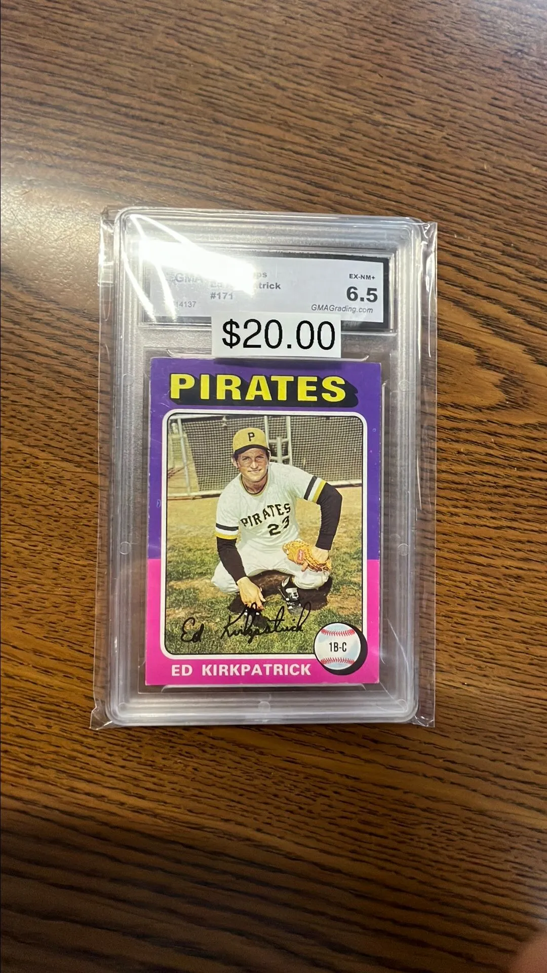 Product image for 1975 Topps Ed Kirkpatrick 171 GMA 6.5
