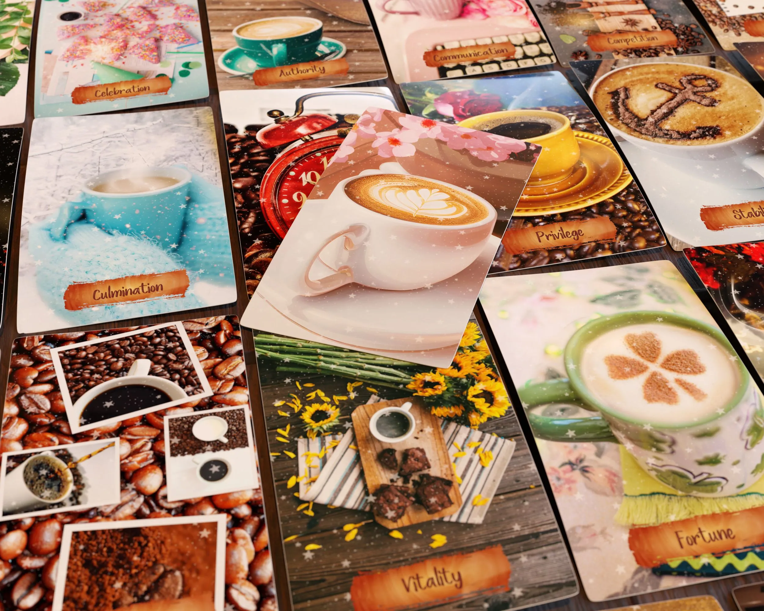 Product image for Daily Dose of Coffee Oracle Deck | Tarot | Coffee Readings | Intuitive Deck | 53 Cards | NEW