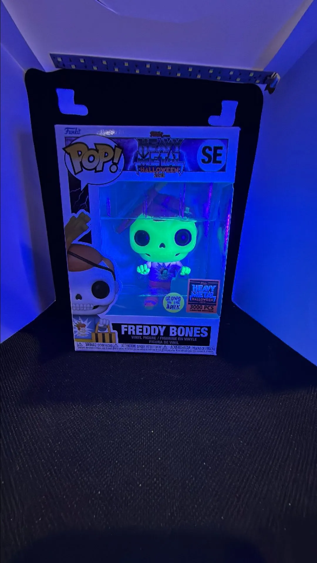 Product image for Funko Pop! SE Freddy Bones Glow GITD LE 3000 2023 Heavy Metal Halloween Exclusive