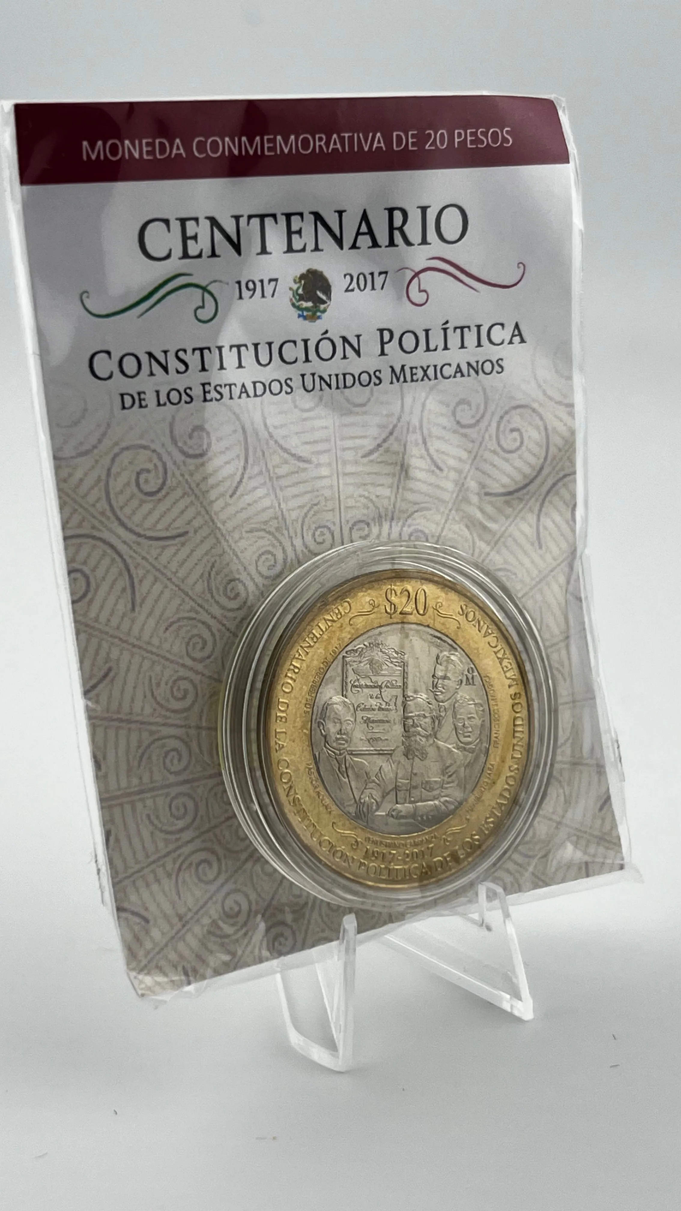 Product image for Mexico 20 Pesos 2017, The Political Constitution 100th anniversary 1917-2017.