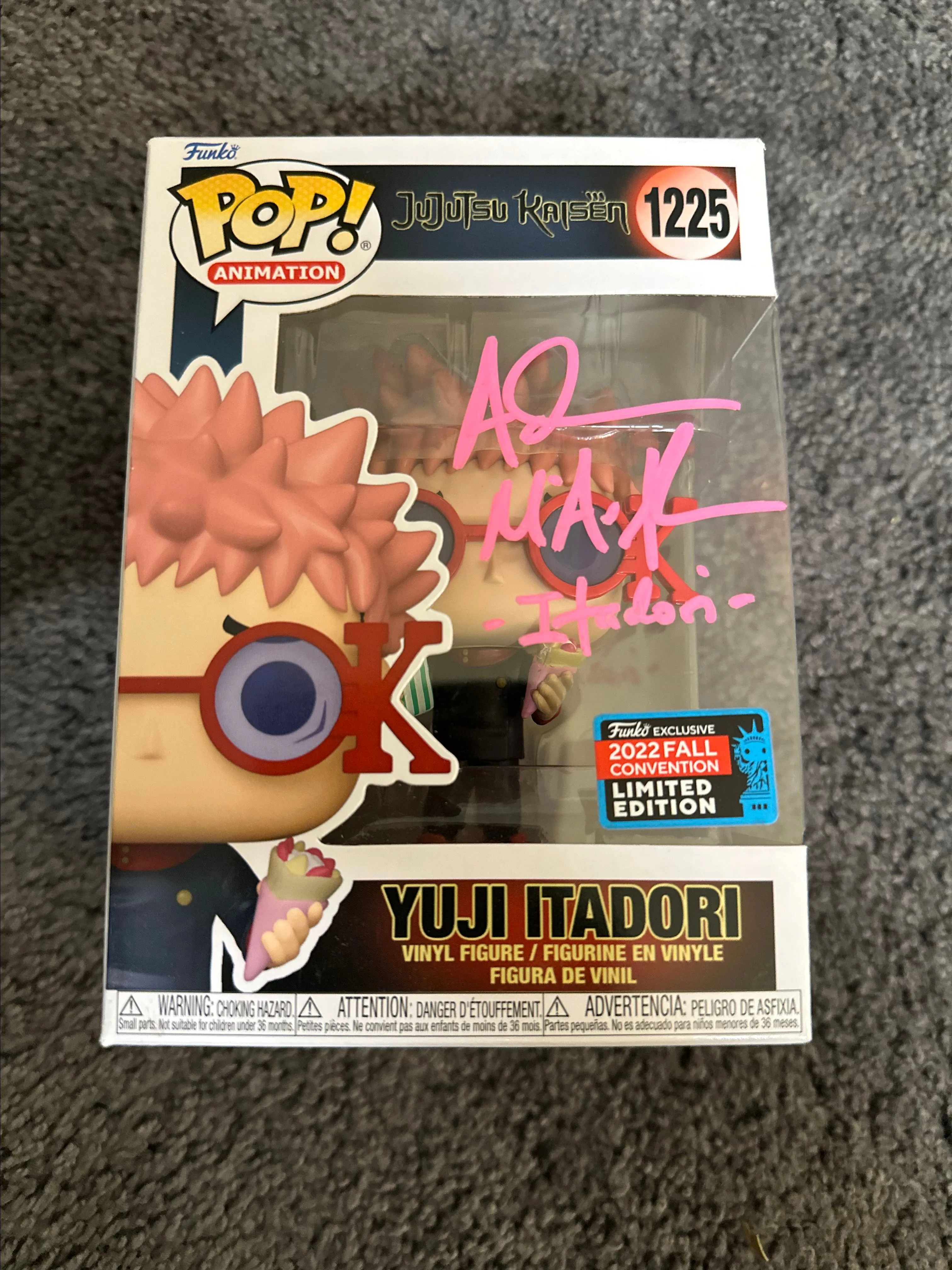 Product image for Autographed Yuji Itadori (Tourist) 1225 Fall Convention