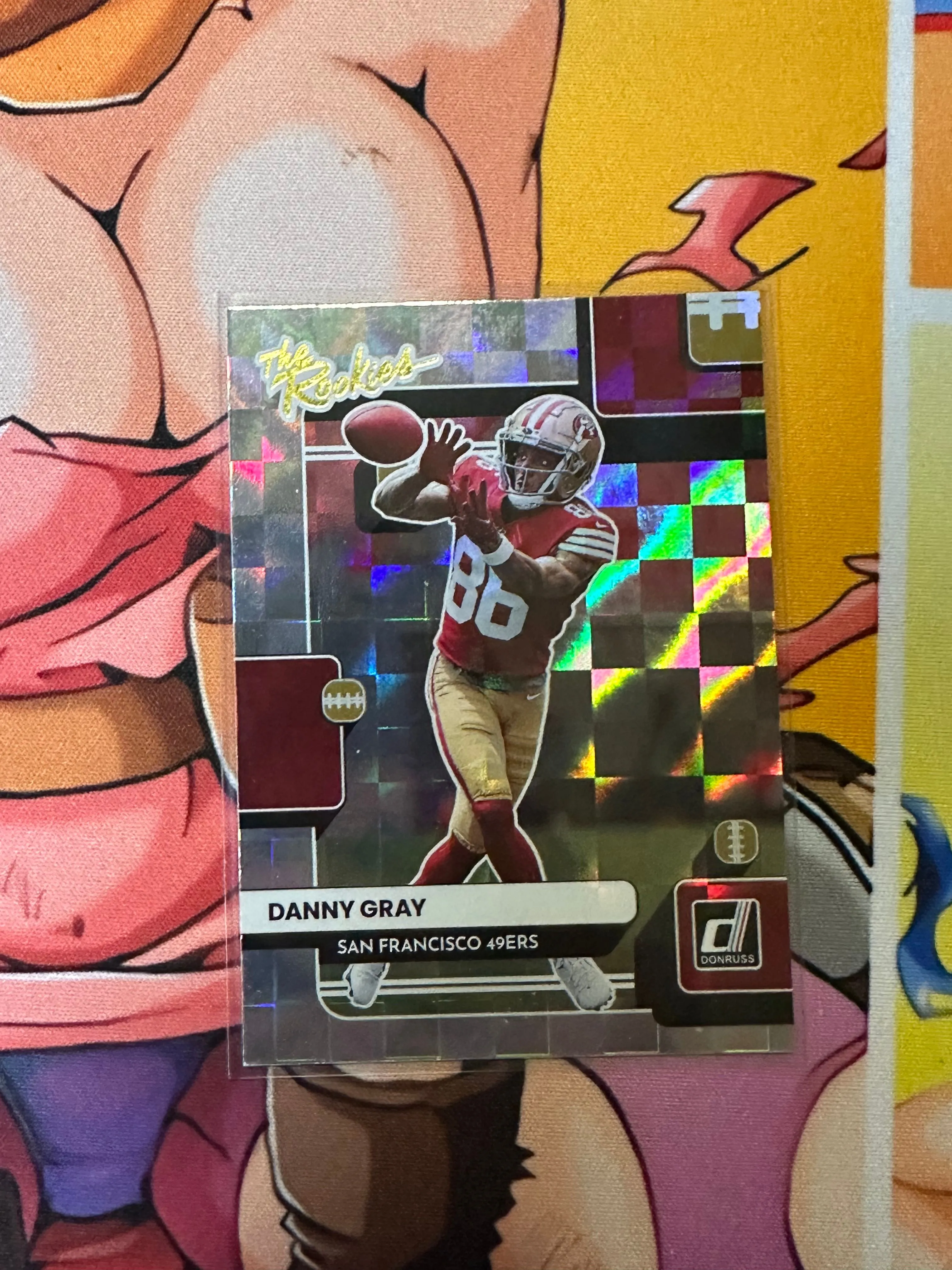 Product image for 2022 DONRUSS THE ROOKIES RC DANNY GRAY SAN FRANCISCO 49ERS ROOKIE GE-37