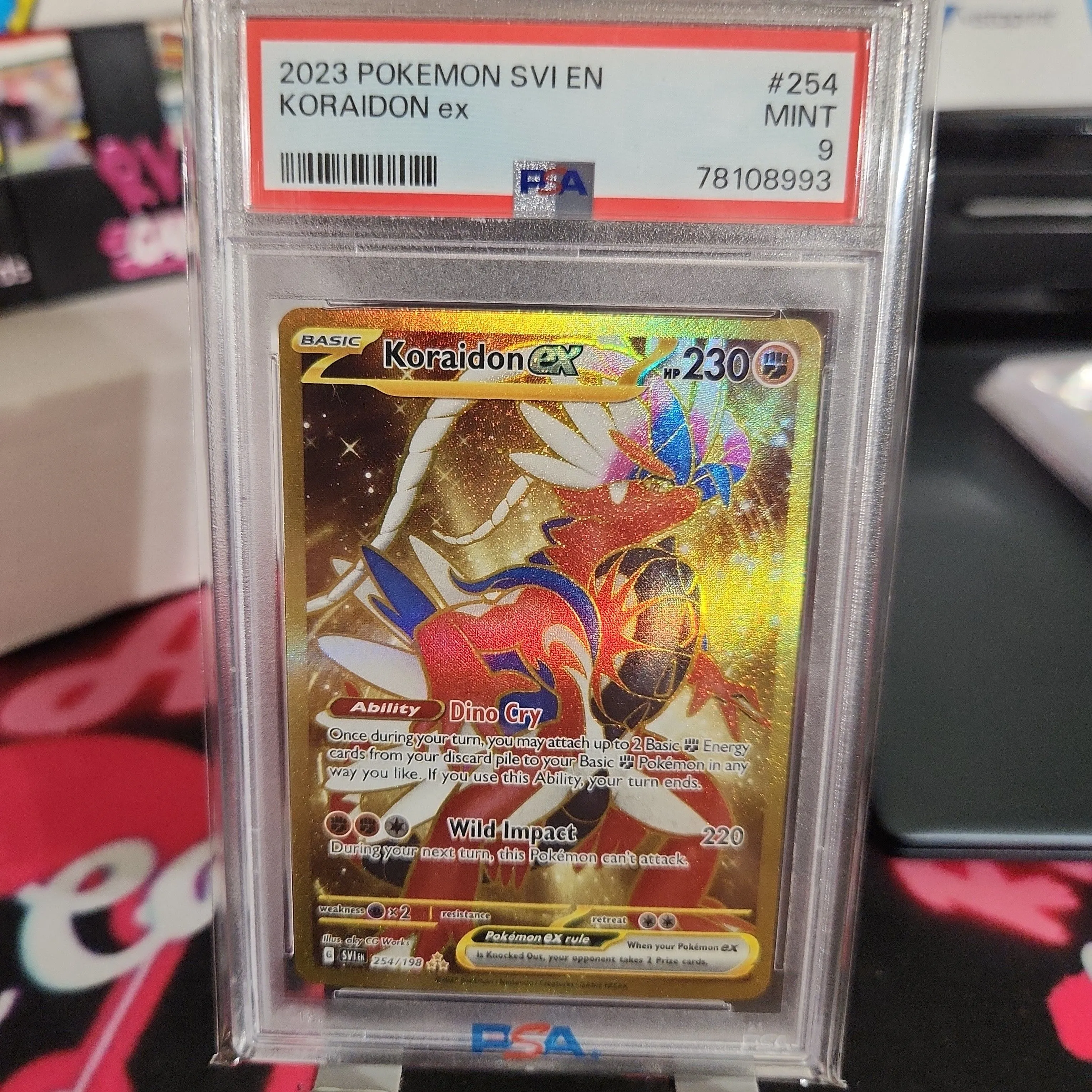 PSA 9 Pokmon TCG Koraidon ex Scarlet & Violet 254/198 Holo Hyper Rare -  Card  Whatnot: Shop, Sell, Connect