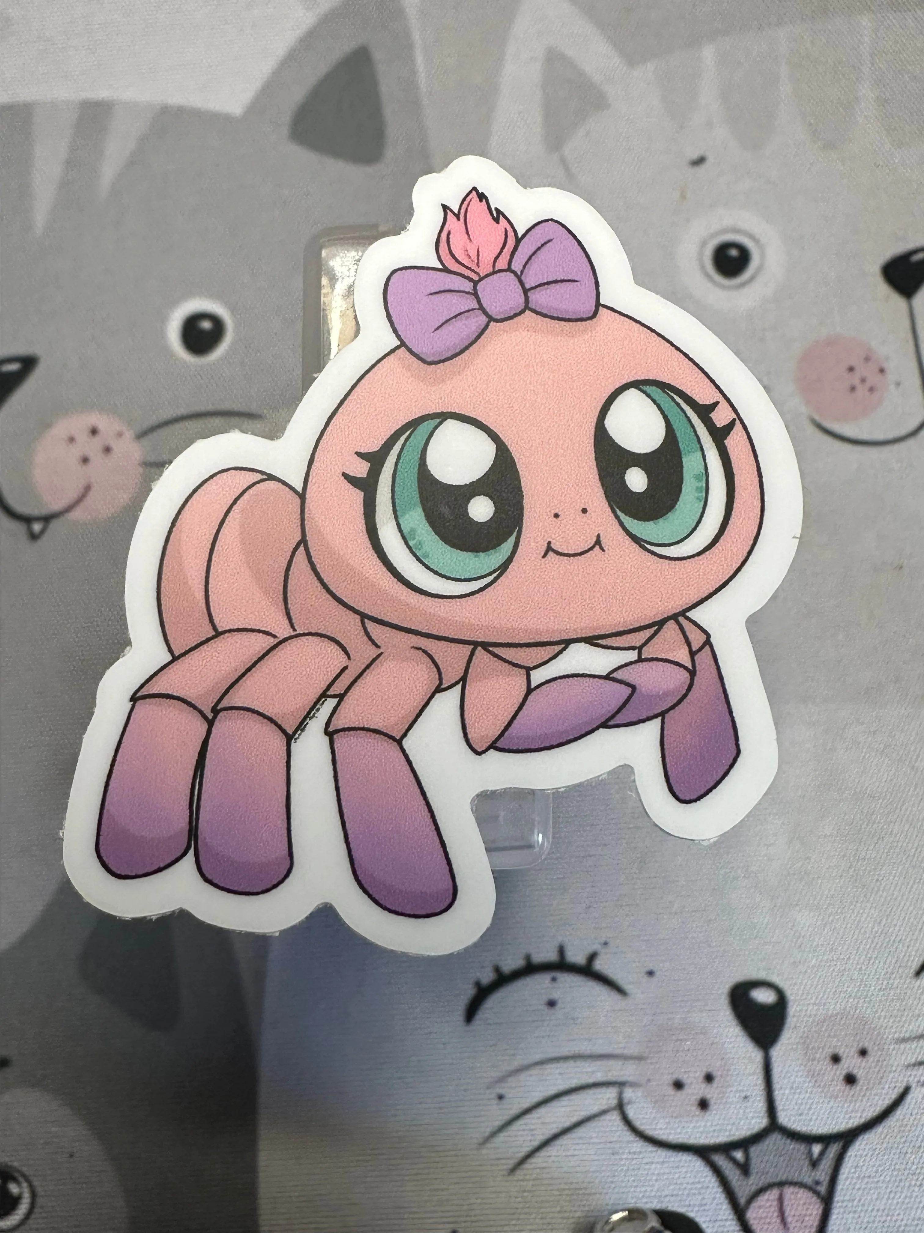 Product image for Spider pink sticker