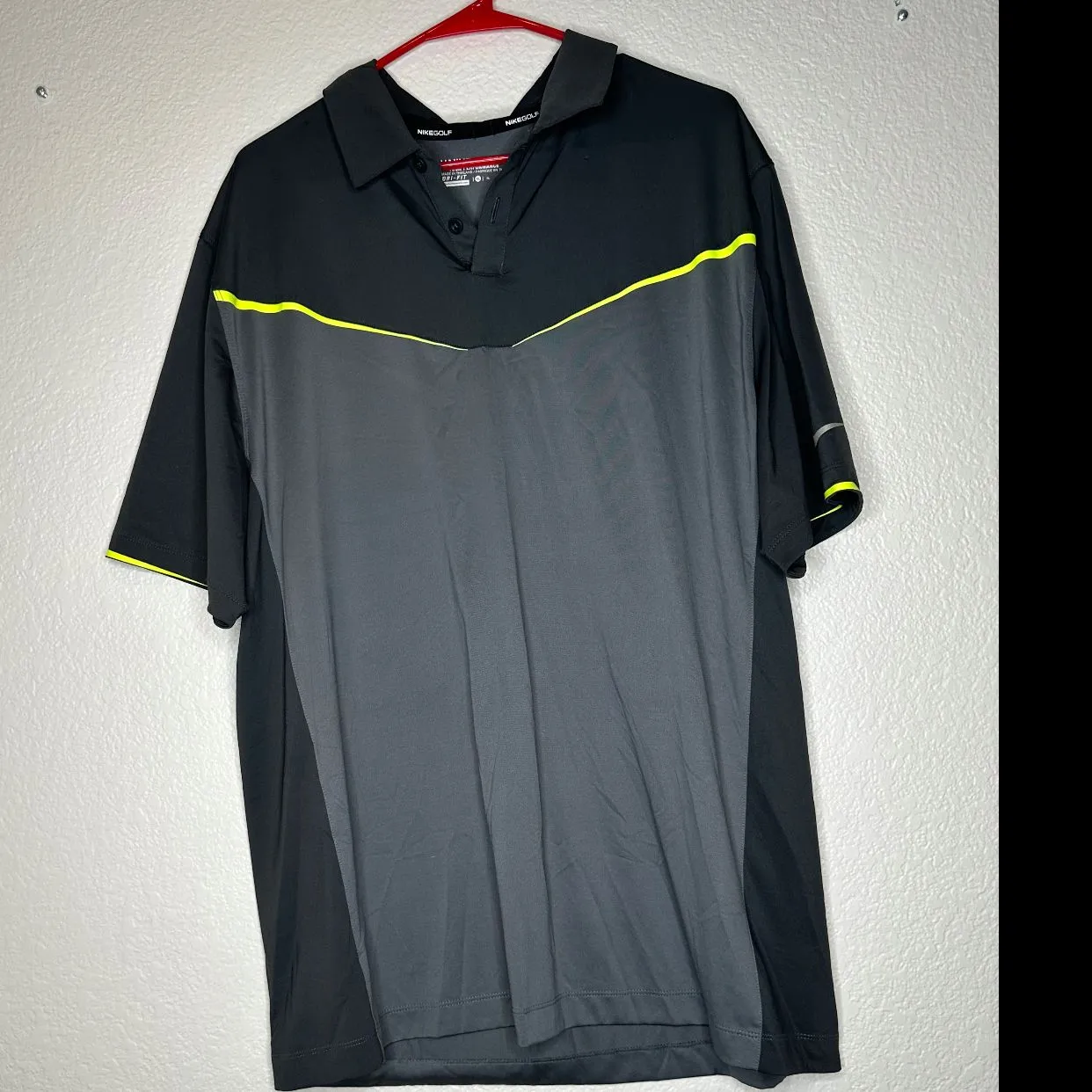 Product image for Nike Dri Fit Golf Polo XL Grey Black