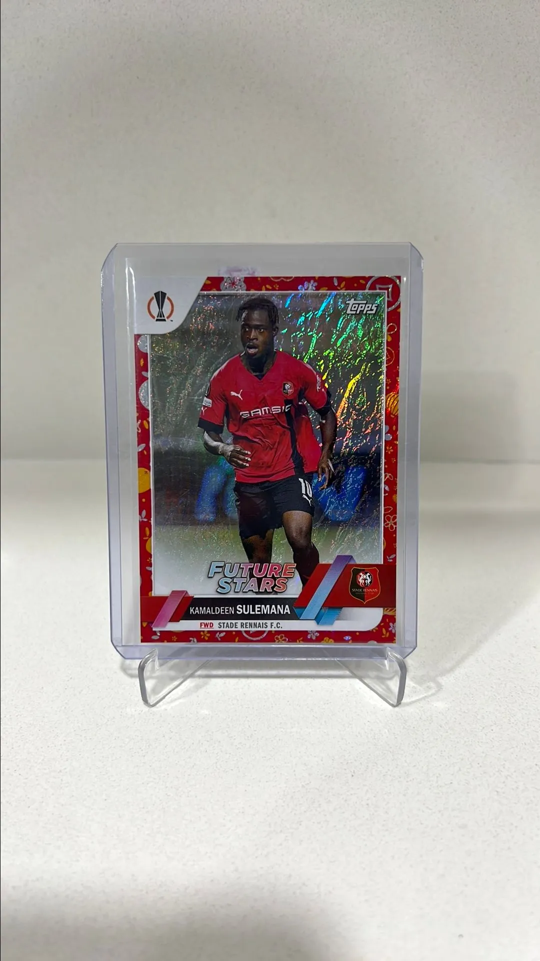 Product image for Kamaldeen Sulemana Stade Rennais FC Chinese New Year Topps Chrome /150 2022-2023 Future Stars