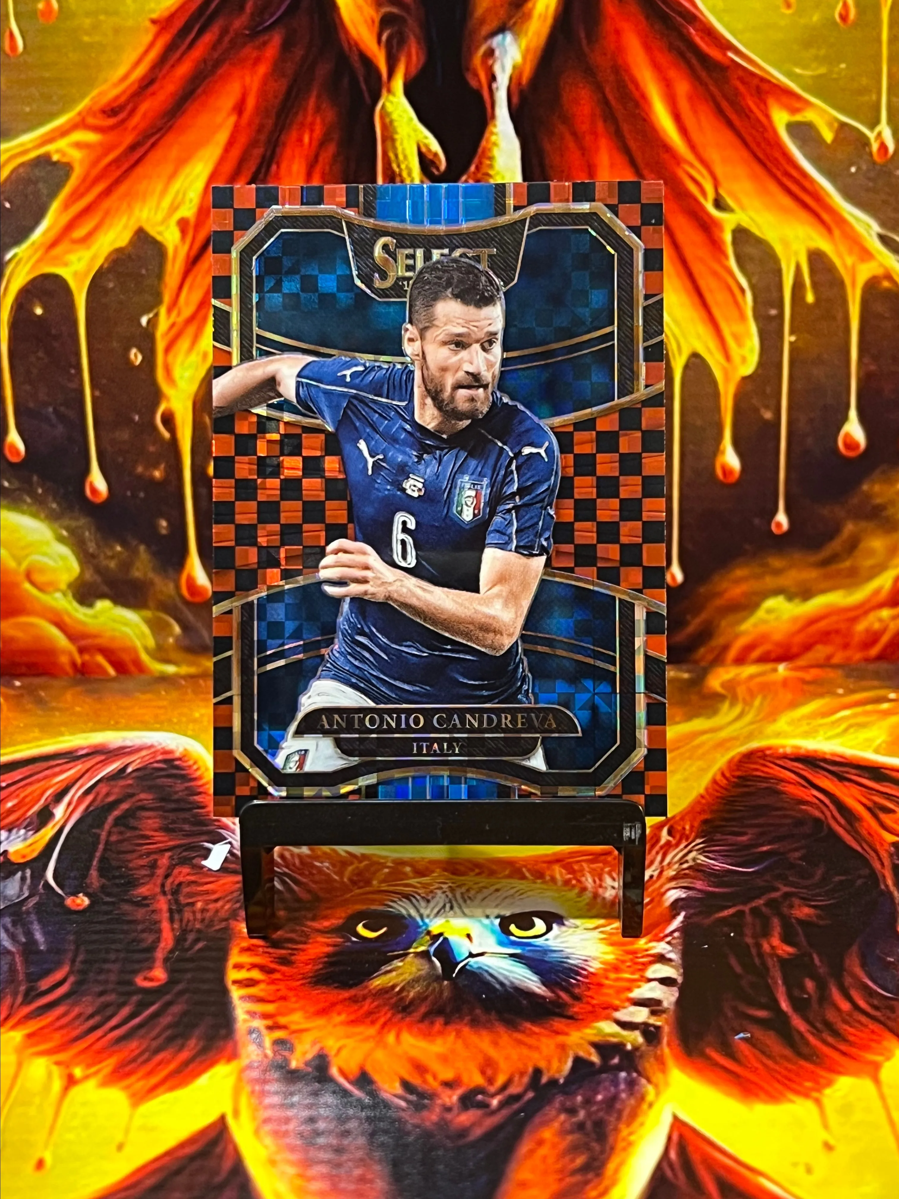 Product image for Antonio Candreva red checkerboard