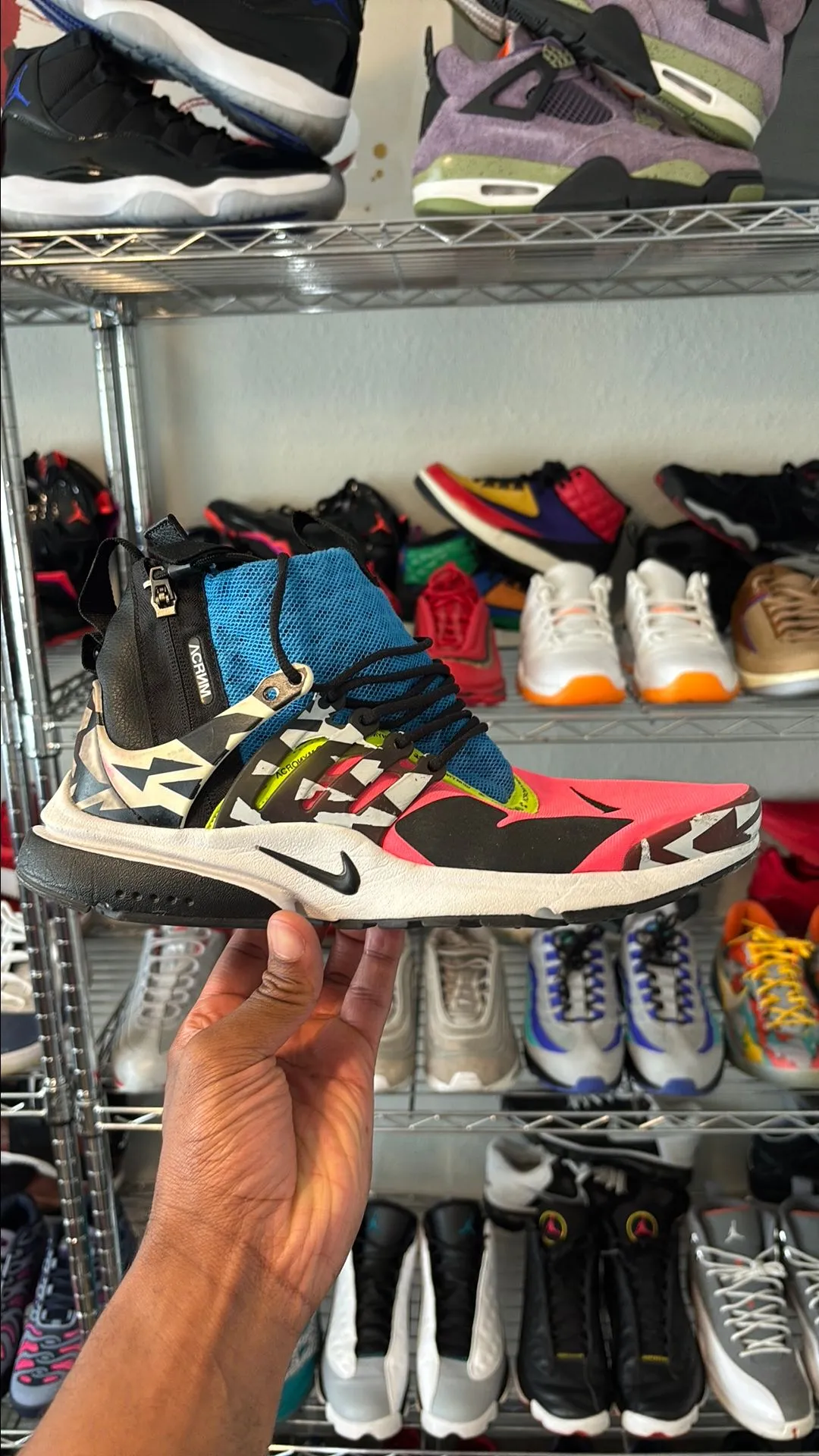 Product image for Men's Size 11- Nike Acronym X Air Presto Mid Racer Pink 2018 RARE
