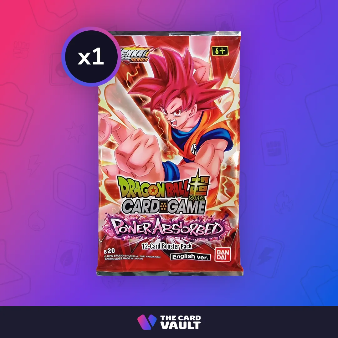 Product image for 1 x Dragon Ball Super CG - Masters - Zenkai Series Set 03 - Power Absorbed (DBS-B20) Booster Pack