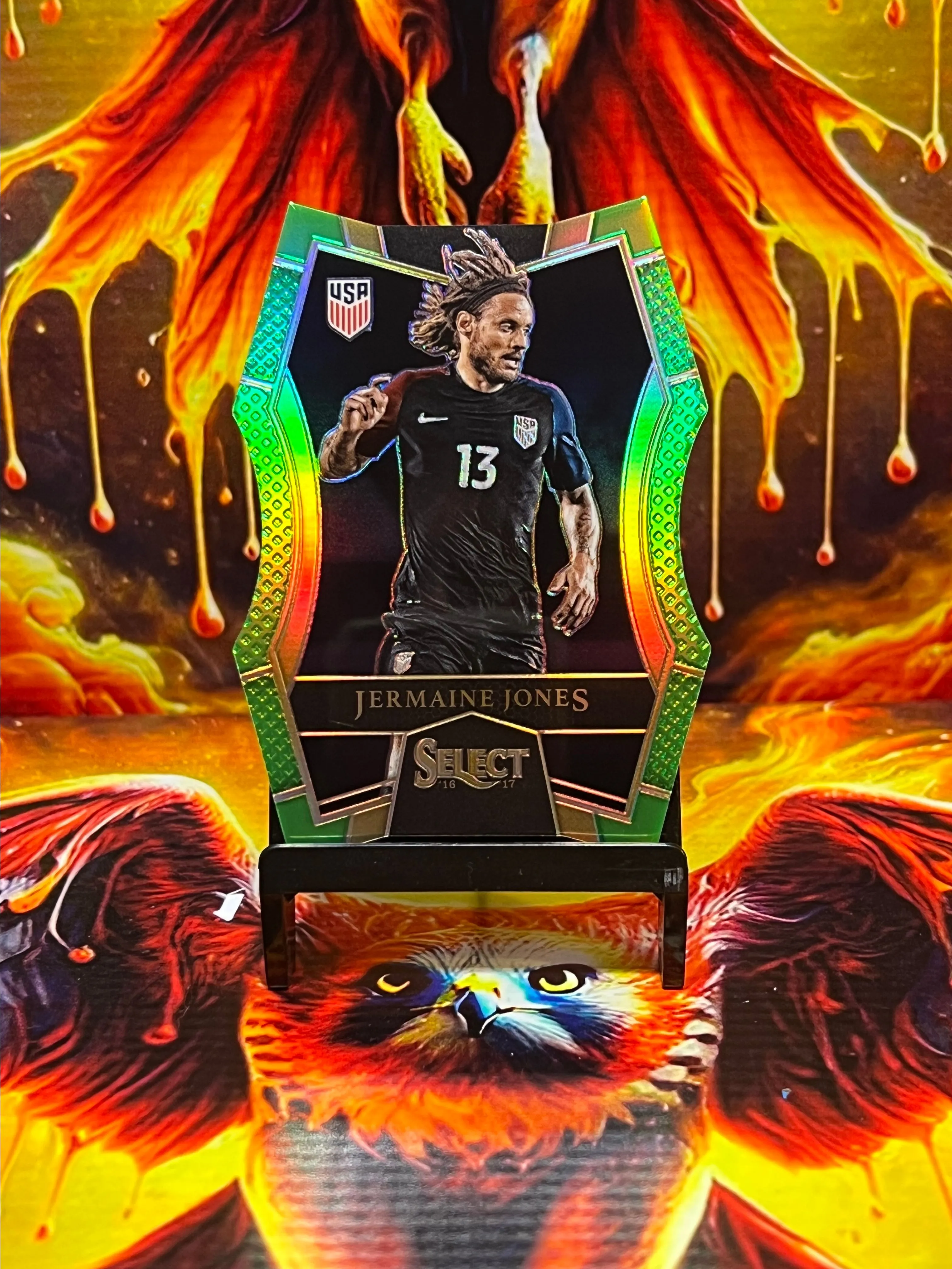 Product image for Jermaine Jones green die cut /60