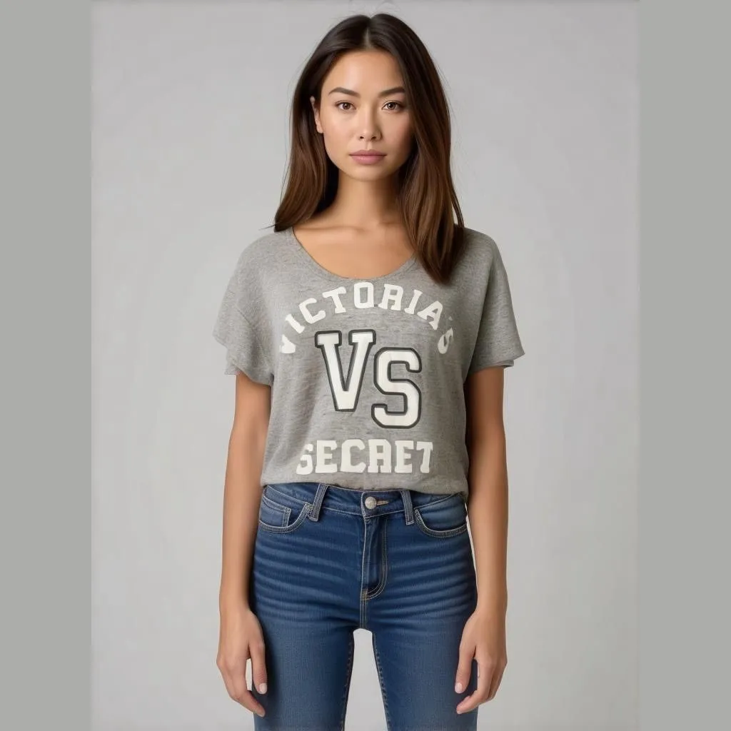 Product image for Women's Victoria's Secret Shirt, Gray, Size S