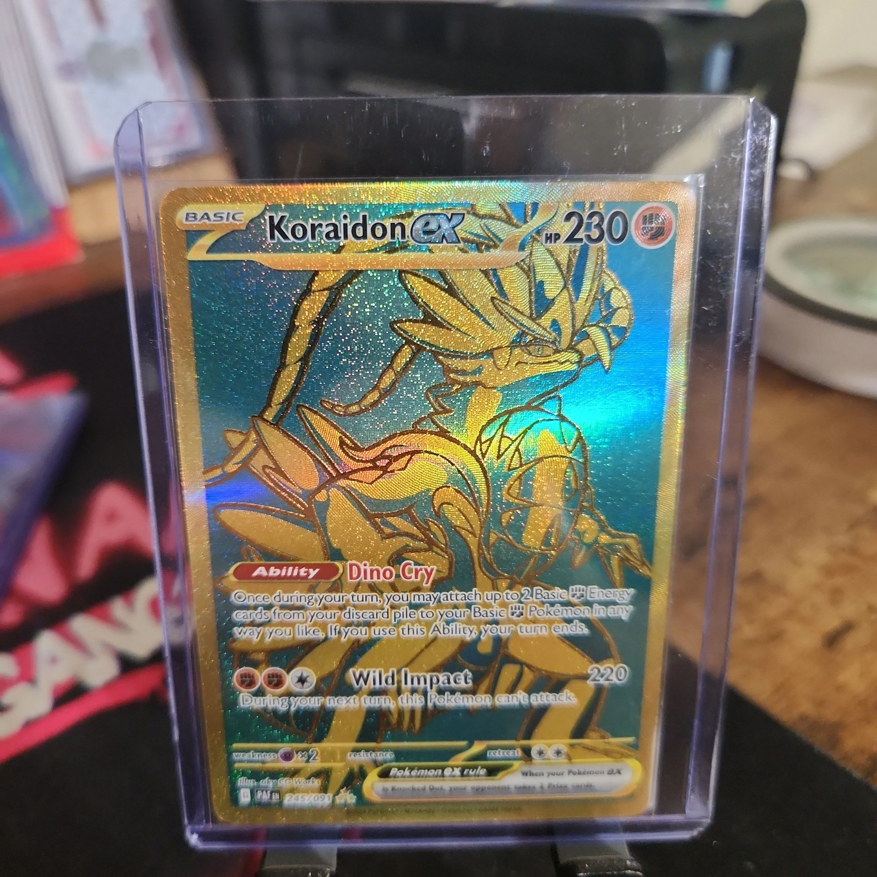 gold koraidon pokemon card Amazon.com: Pokemon - Koraidon ex 254/198 - Scarlet & Violet - Secret Rare