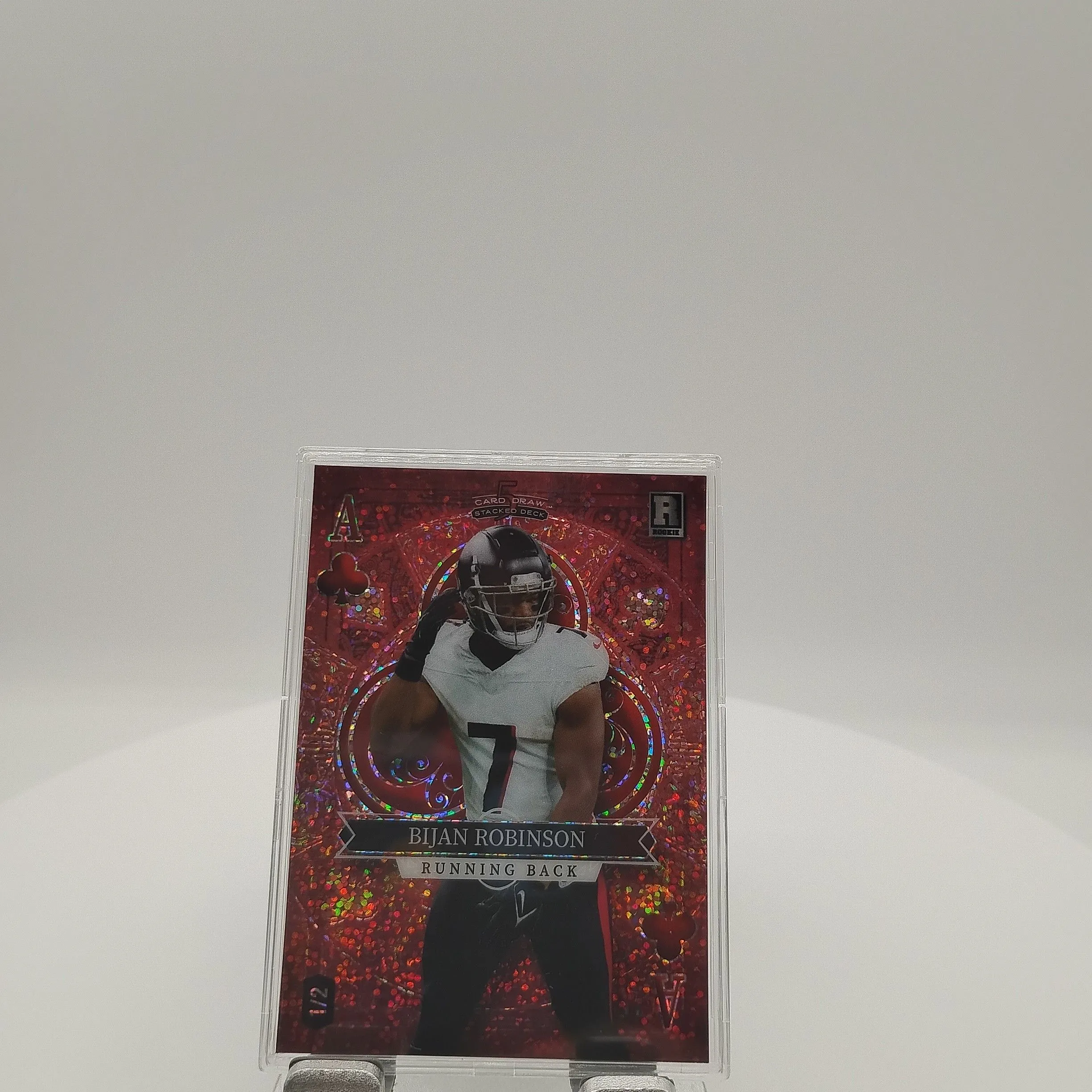 Product image for 2023 Wild Card 5 Card Draw - Bijan Robinson Rookie Ace of Clubs (RC) 1/2