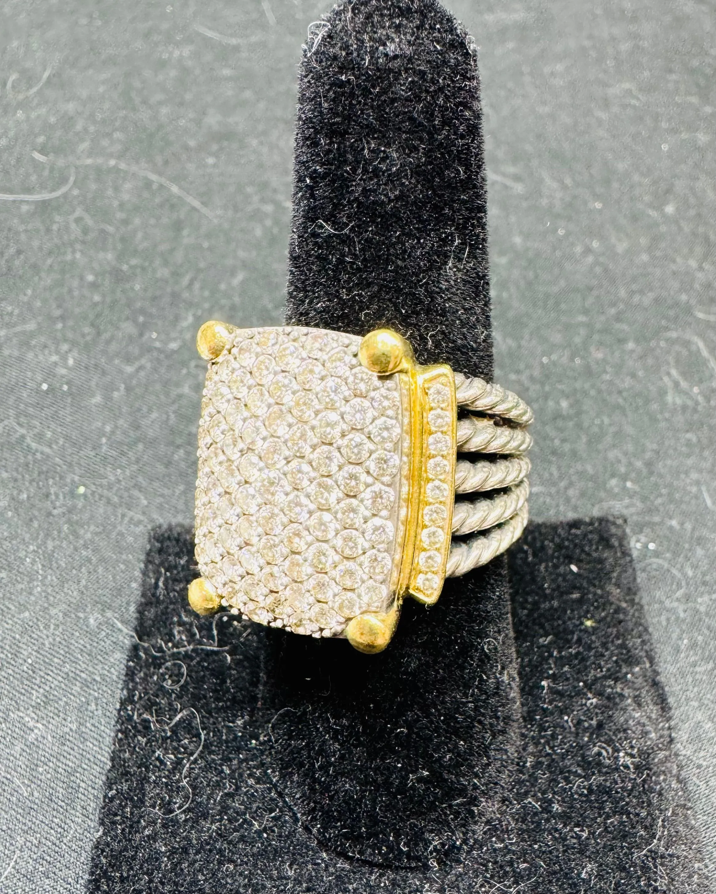 Product image for David Yurman 18kt Gold & Diamond Wheaton Ring