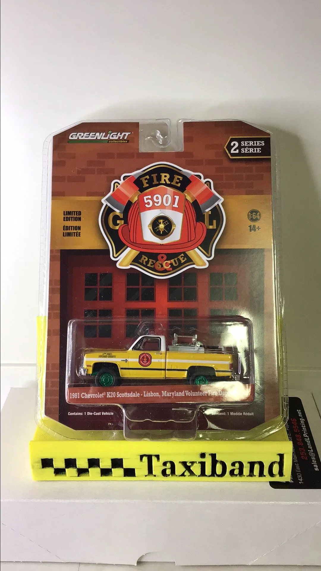 Product image for Chase !!! Greenlight 1981 Chevrolet K20 Scottsdale Lisbon, Maryland Volunteer Fire Department