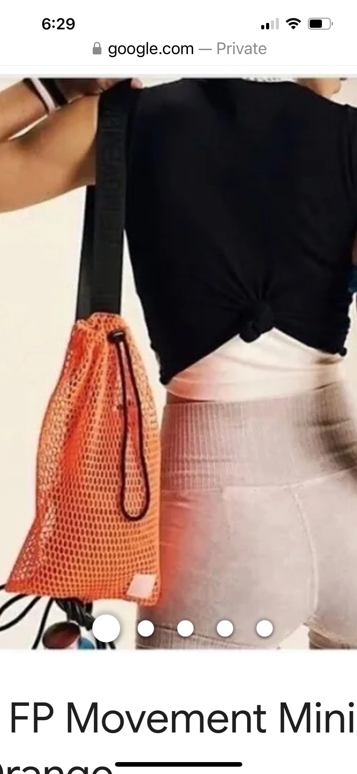 Product image for Free people movement mesh bag - [Orange]