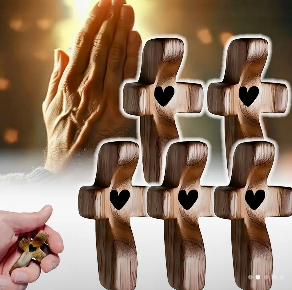 Product image for Handheld Wooden Cross #4