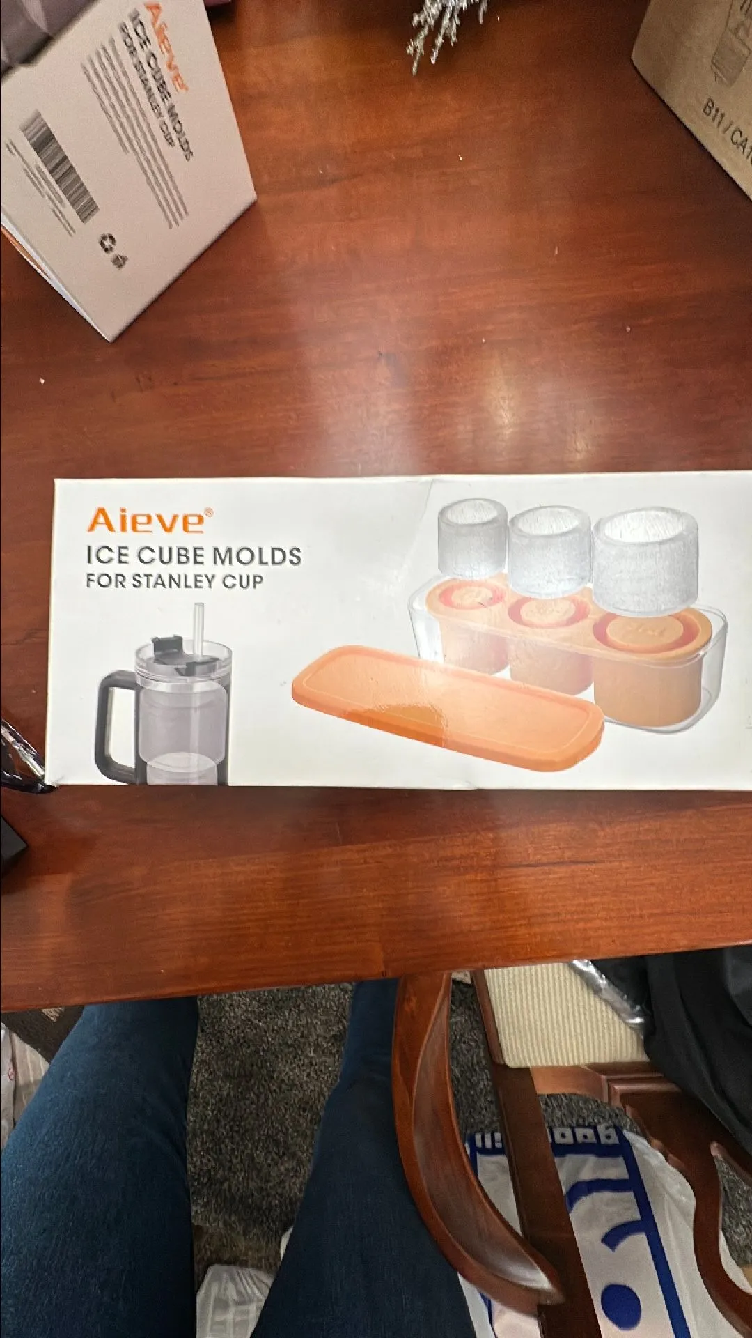 Product image for Ice cube molds for Stanley cup with four straws