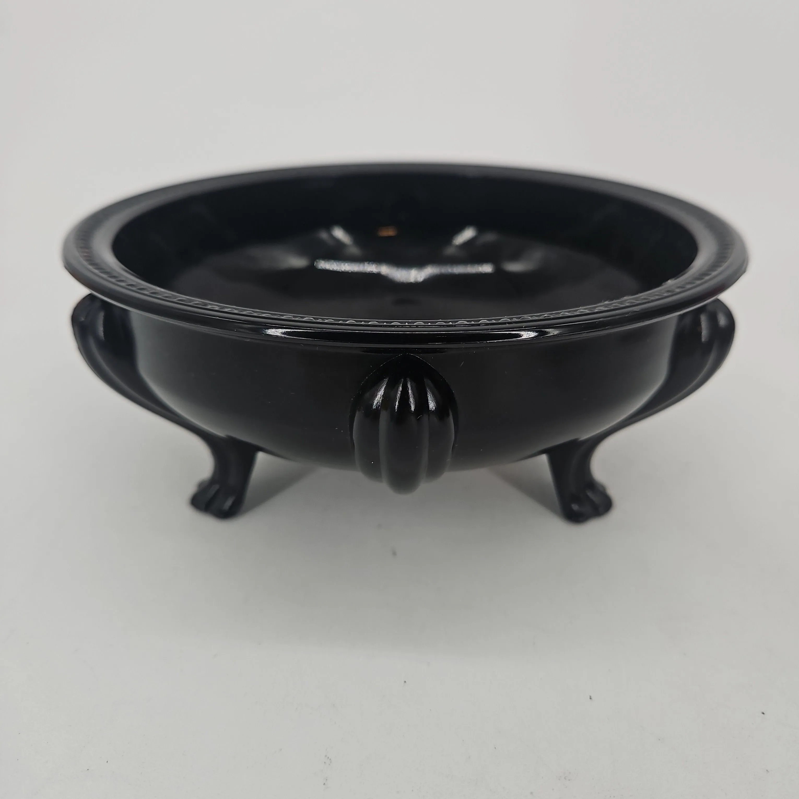 Product image for 1930's LE Smith Black Amethyst Footed Bowl